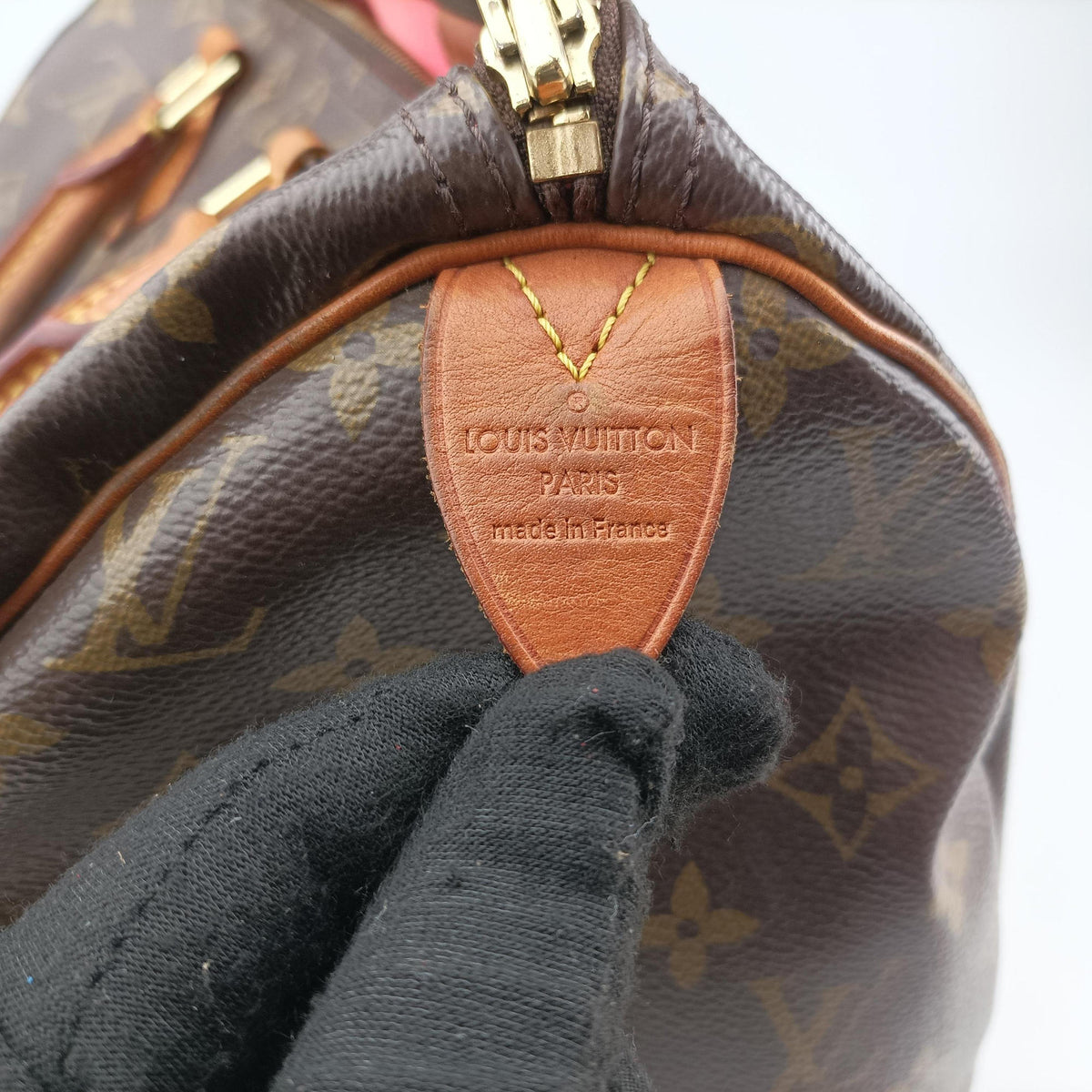 Vintage Louis Vuitton Speedy 30 Grenade V brown×pink Monogram Canvas M41533 handbag | stylenewstar