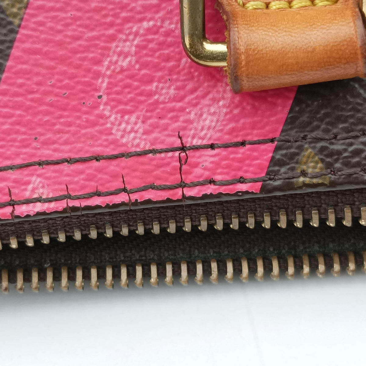 Vintage Louis Vuitton Speedy 30 Grenade V brown×pink Monogram Canvas M41533 handbag | stylenewstar
