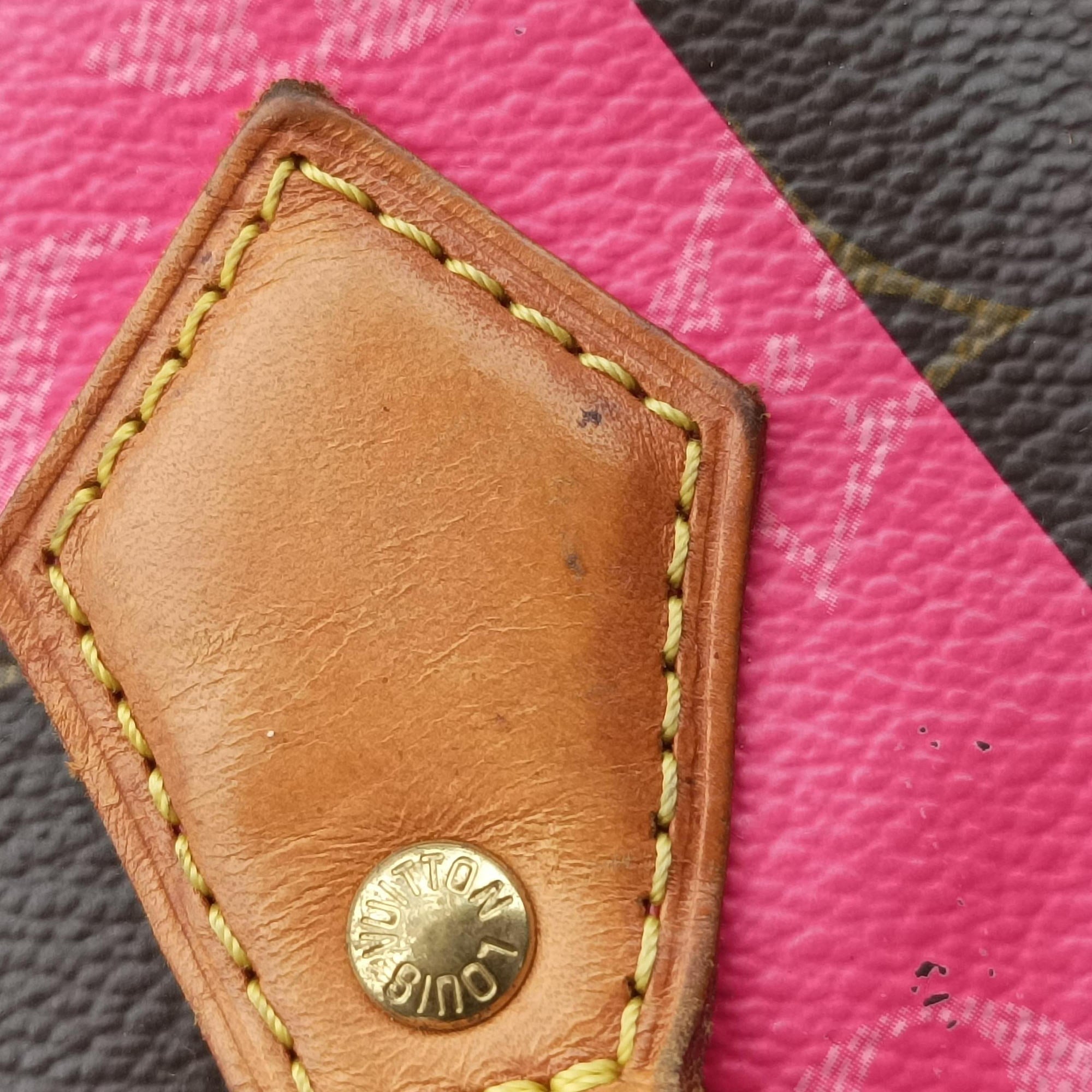 Vintage Louis Vuitton Speedy 30 Grenade V brown×pink Monogram Canvas M41533 handbag | stylenewstar