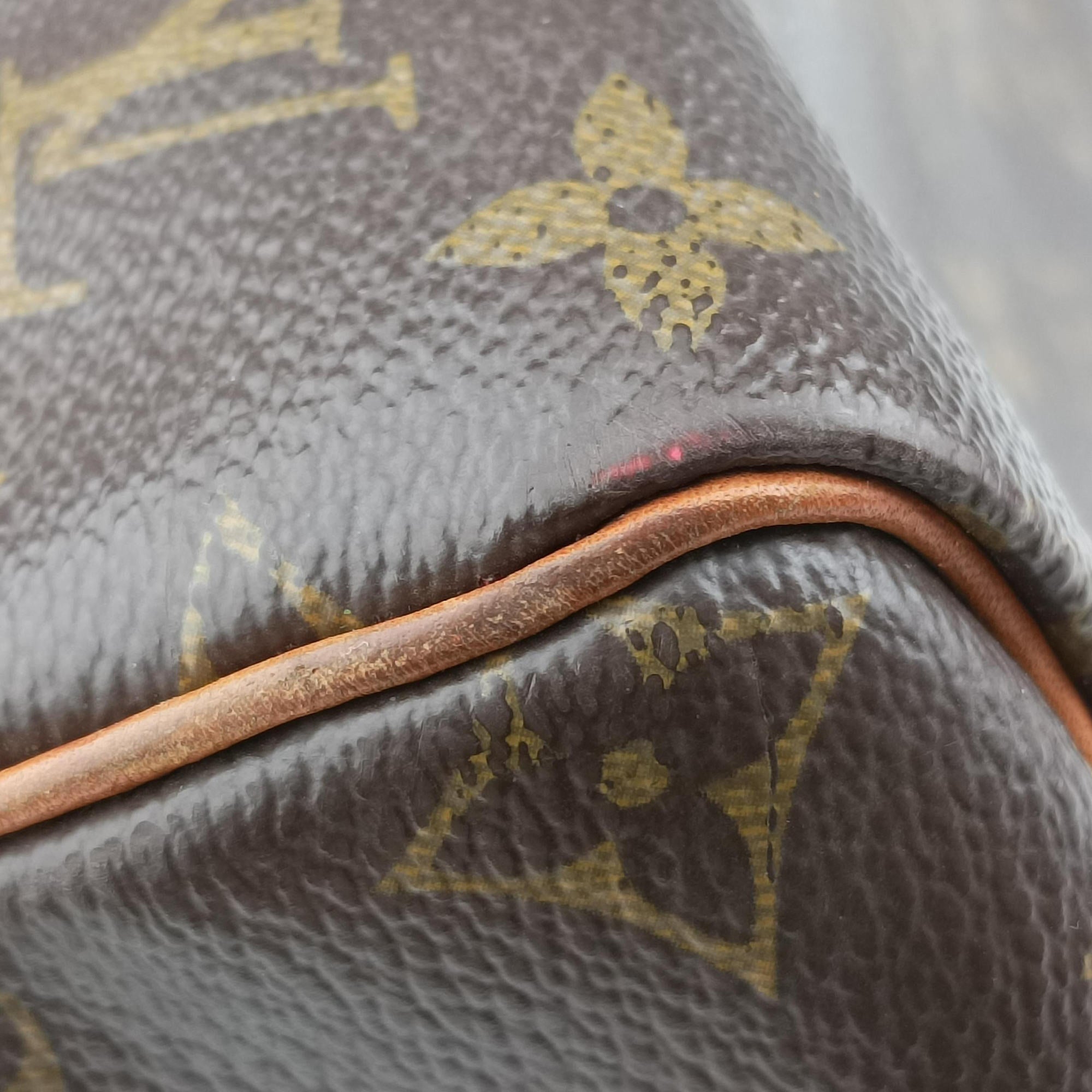 Vintage Louis Vuitton Speedy 30 Grenade V brown×pink Monogram Canvas M41533 handbag | stylenewstar