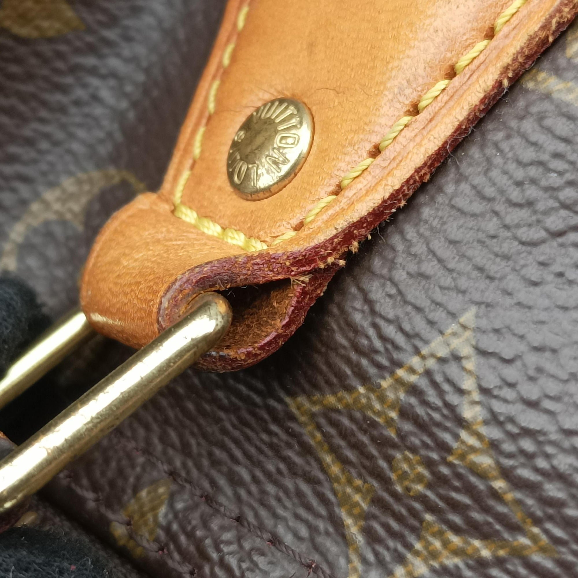 Vintage Louis Vuitton Speedy 30 Grenade V brown×pink Monogram Canvas M41533 handbag | stylenewstar