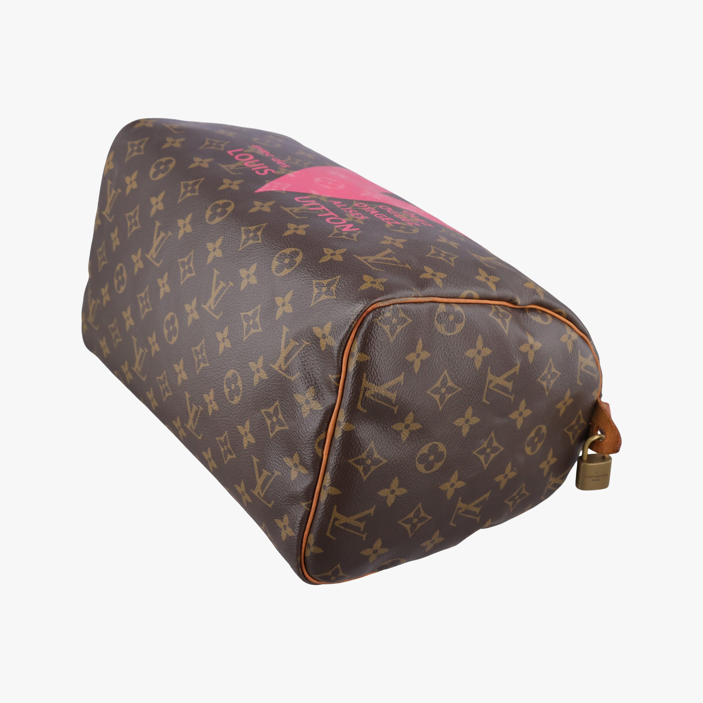 Vintage Louis Vuitton Speedy 30 Grenade V brown×pink Monogram Canvas M41533 handbag | stylenewstar