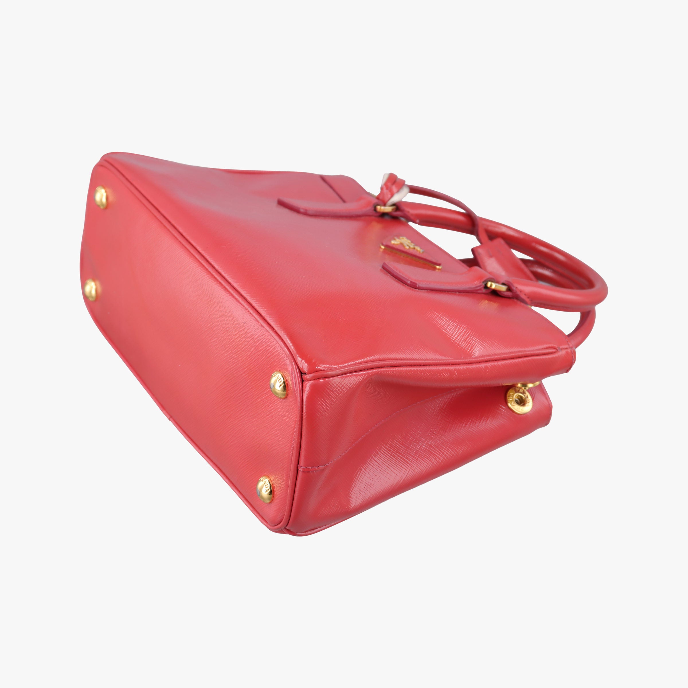 Pre-owned Prada Galleria Red SAFFIANO Leather BN1874 handbag | stylenewstar
