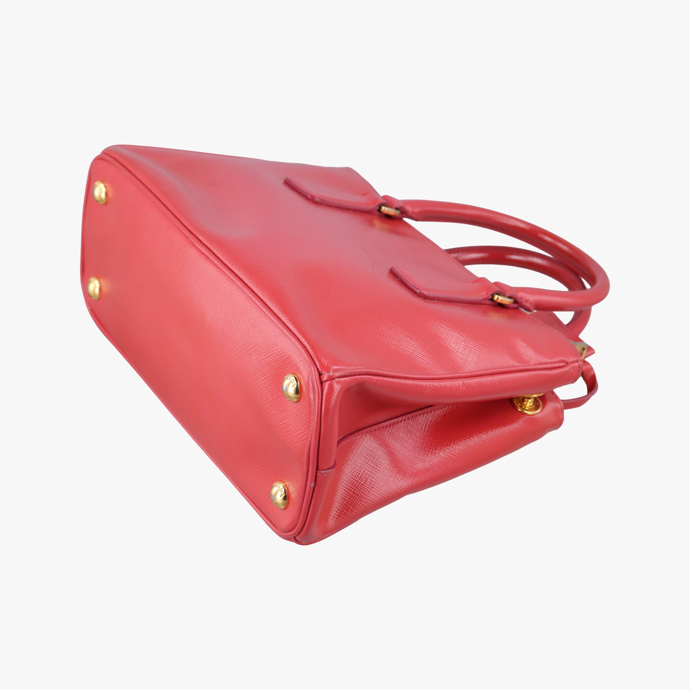 Pre-owned Prada Galleria Red SAFFIANO Leather BN1874 handbag | stylenewstar