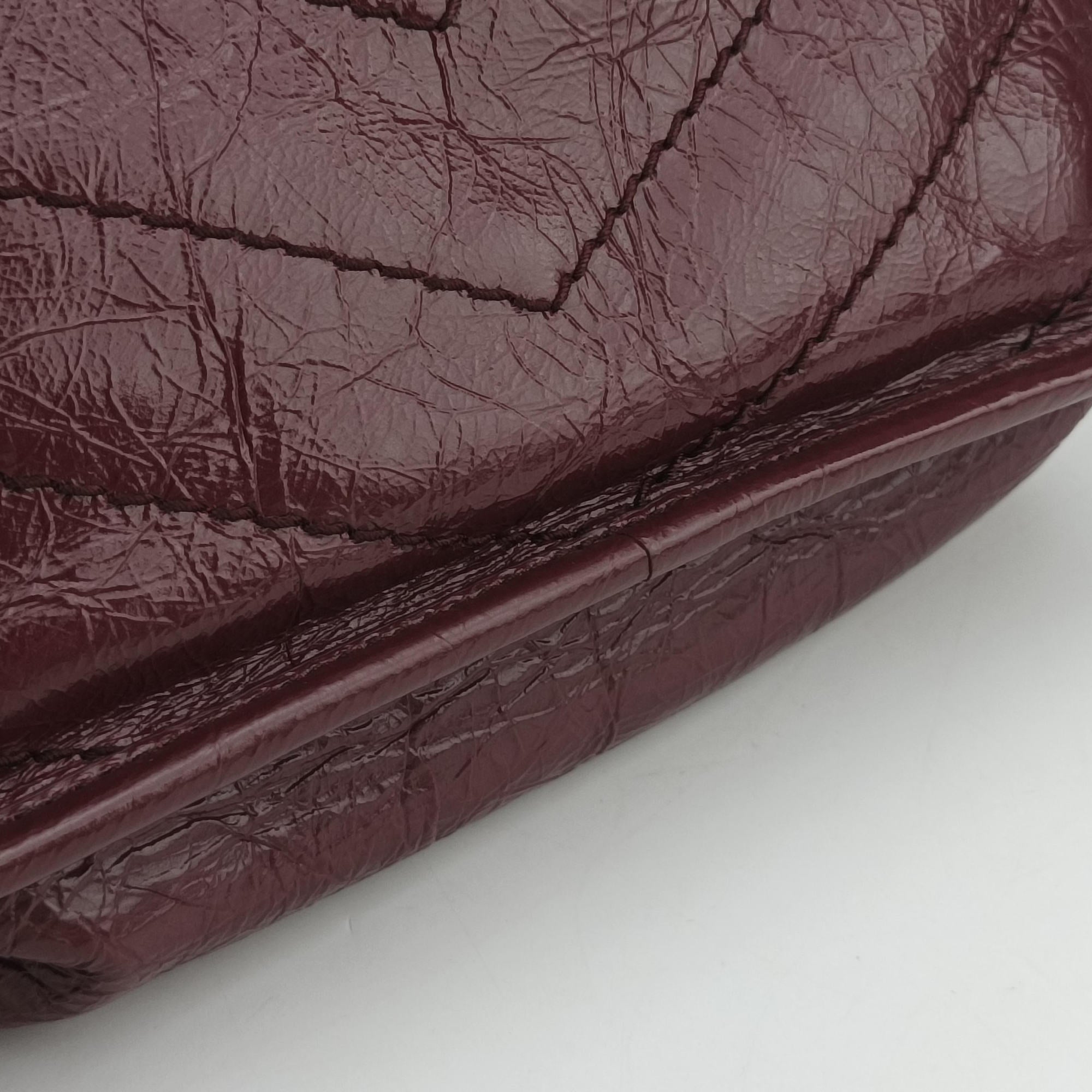 Pre-owned Yves Saint Laurent Niki Burgundy Leather 583103 shoulderbag | stylenewstar