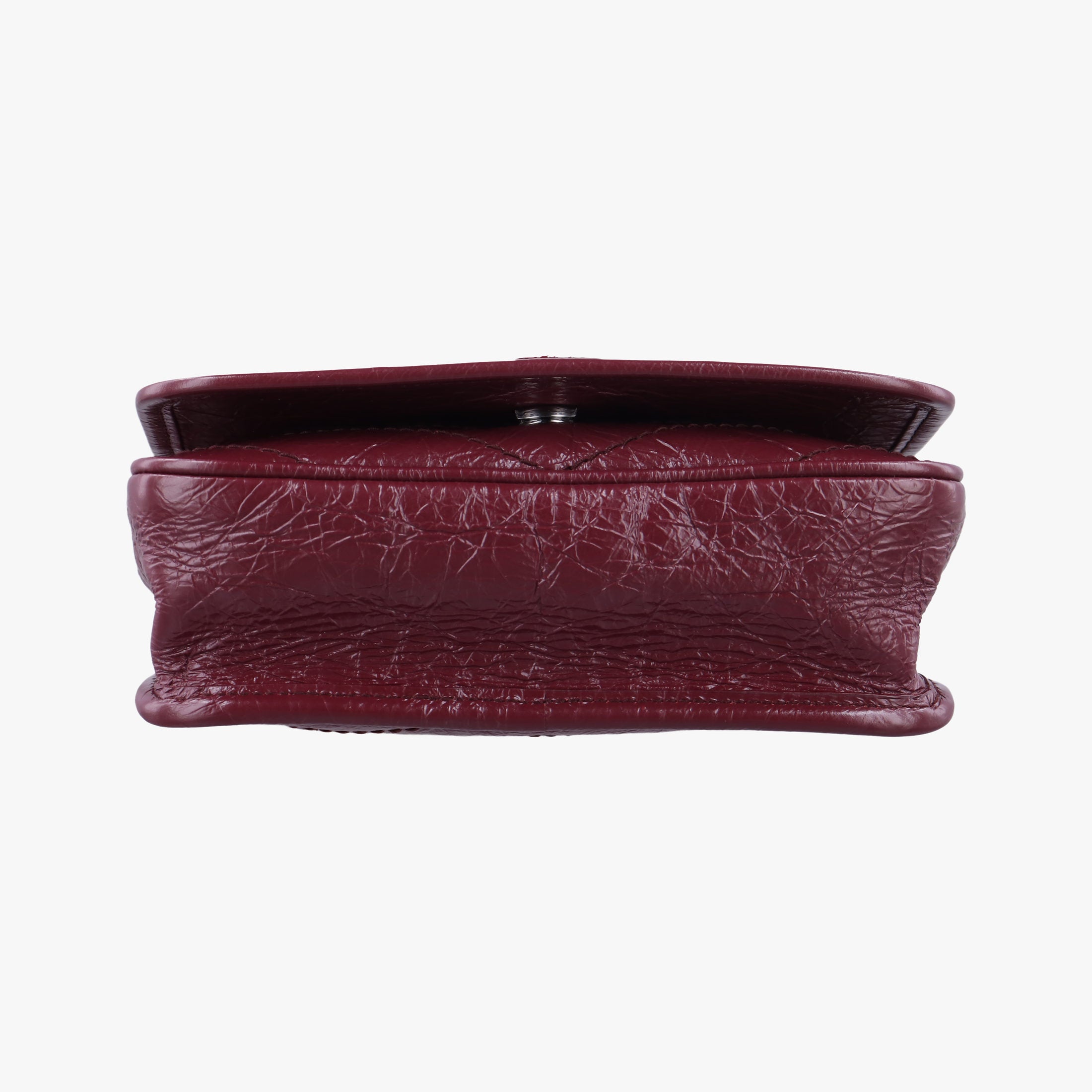 Pre-owned Yves Saint Laurent Niki Burgundy Leather 583103 shoulderbag | stylenewstar