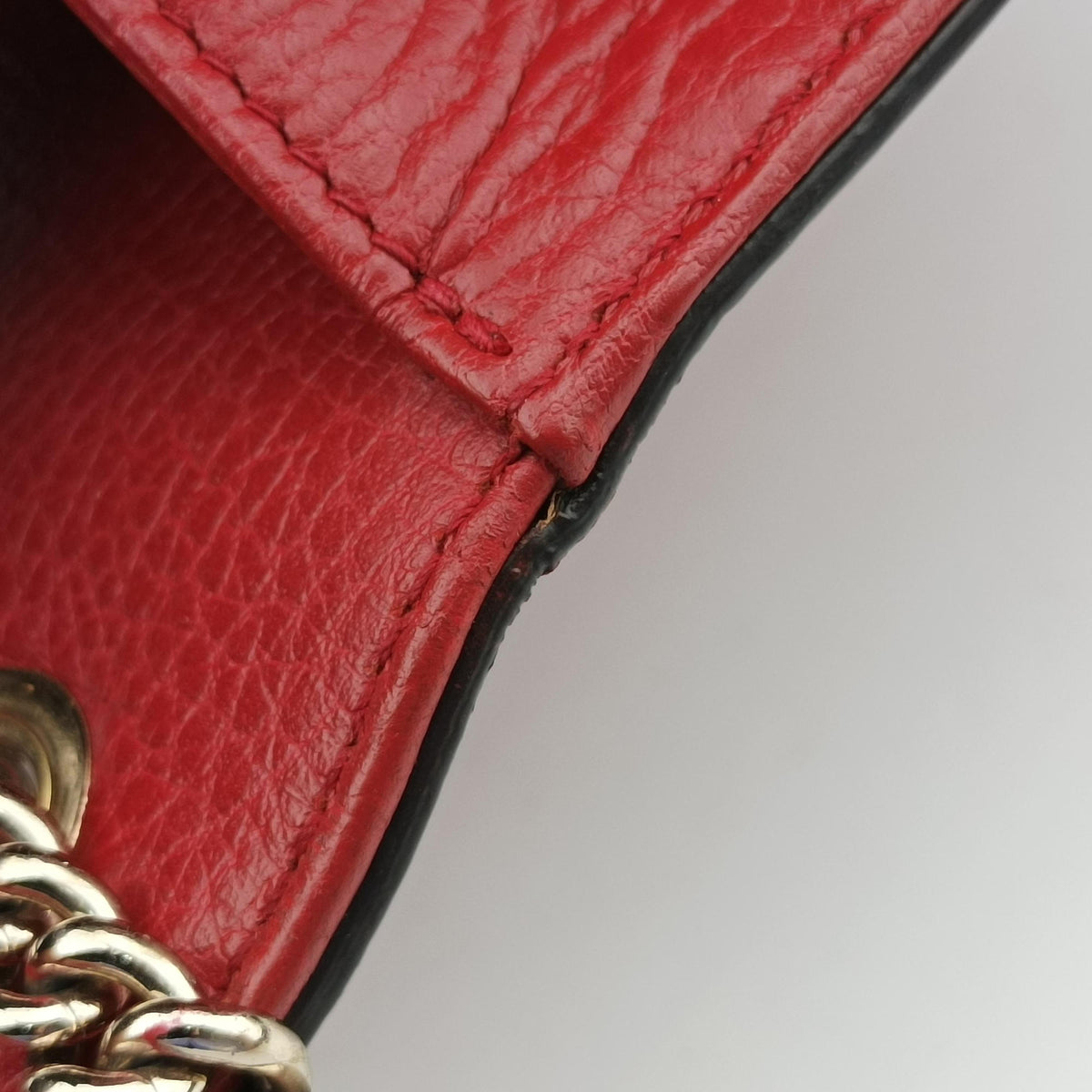 Pre-owned Gucci Interlocking G Red Leather 510304 shoulderbag | stylenewstar