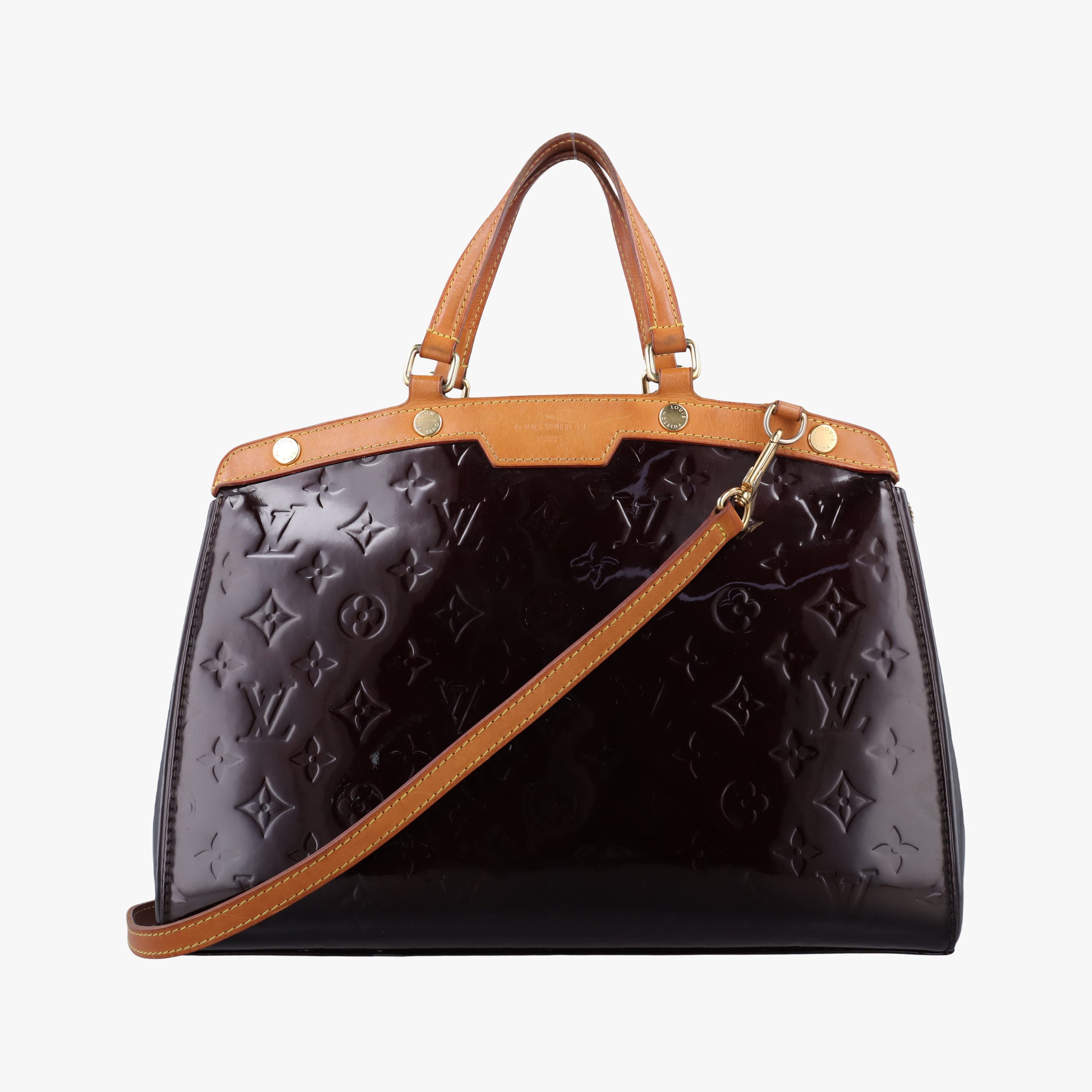 Pre-owned Louis Vuitton Brea MM AMARANTE Vernis M91619 shoulderbag | stylenewstar