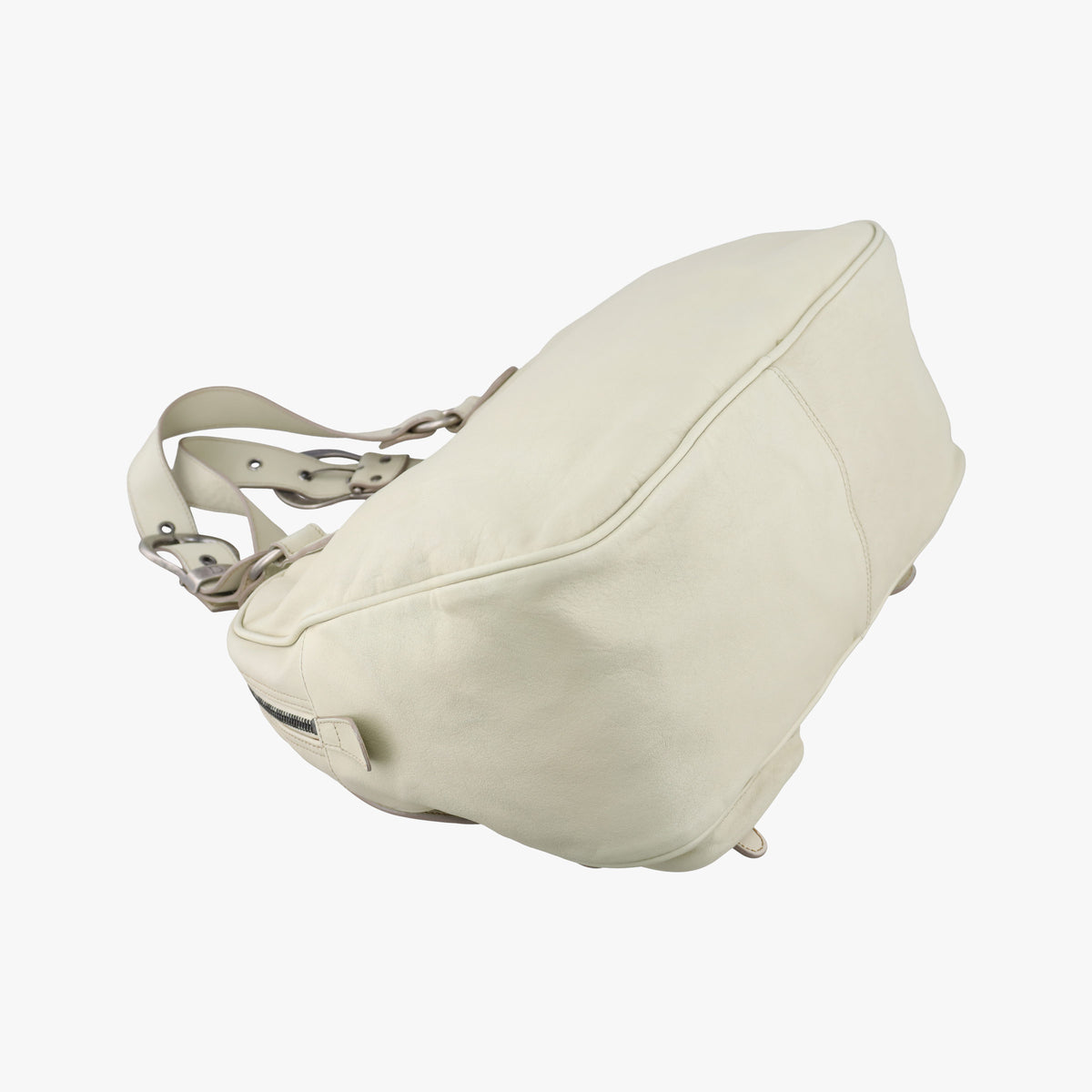 Secondhand Christian Dior Gaucho White Leather  shoulderbag | stylenewstar