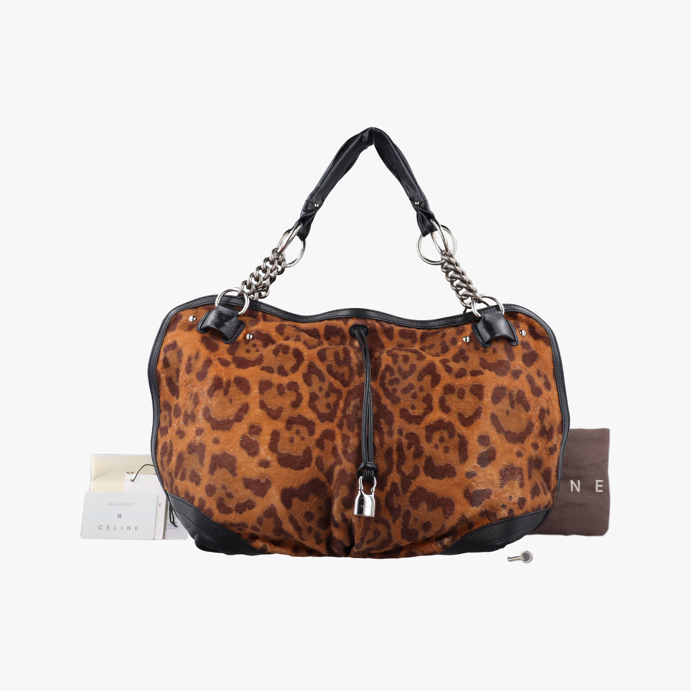 Pre-owned Celine Bittersweet Multicolour ponyhair  handbag | stylenewstar