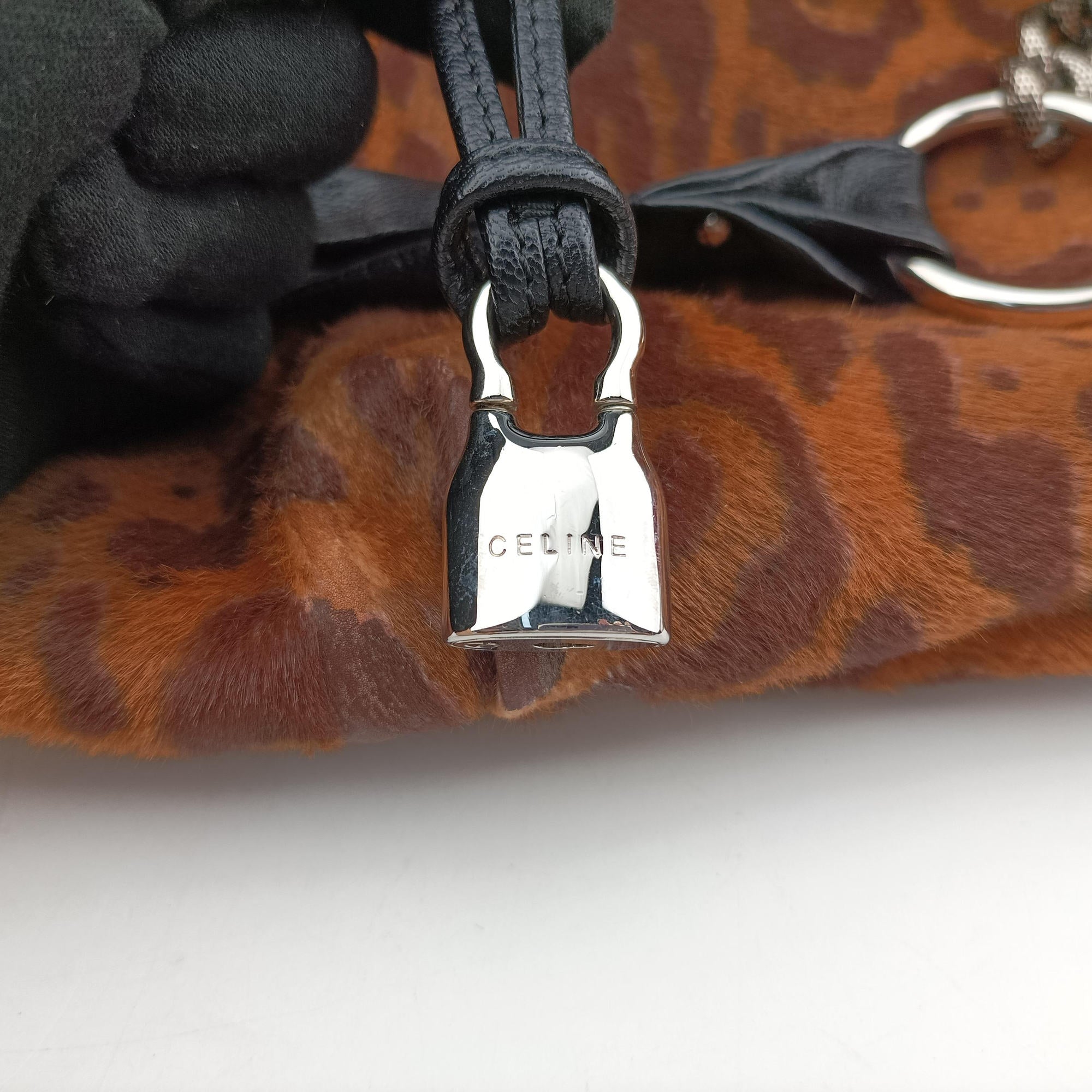 Pre-owned Celine Bittersweet Multicolour ponyhair  handbag | stylenewstar