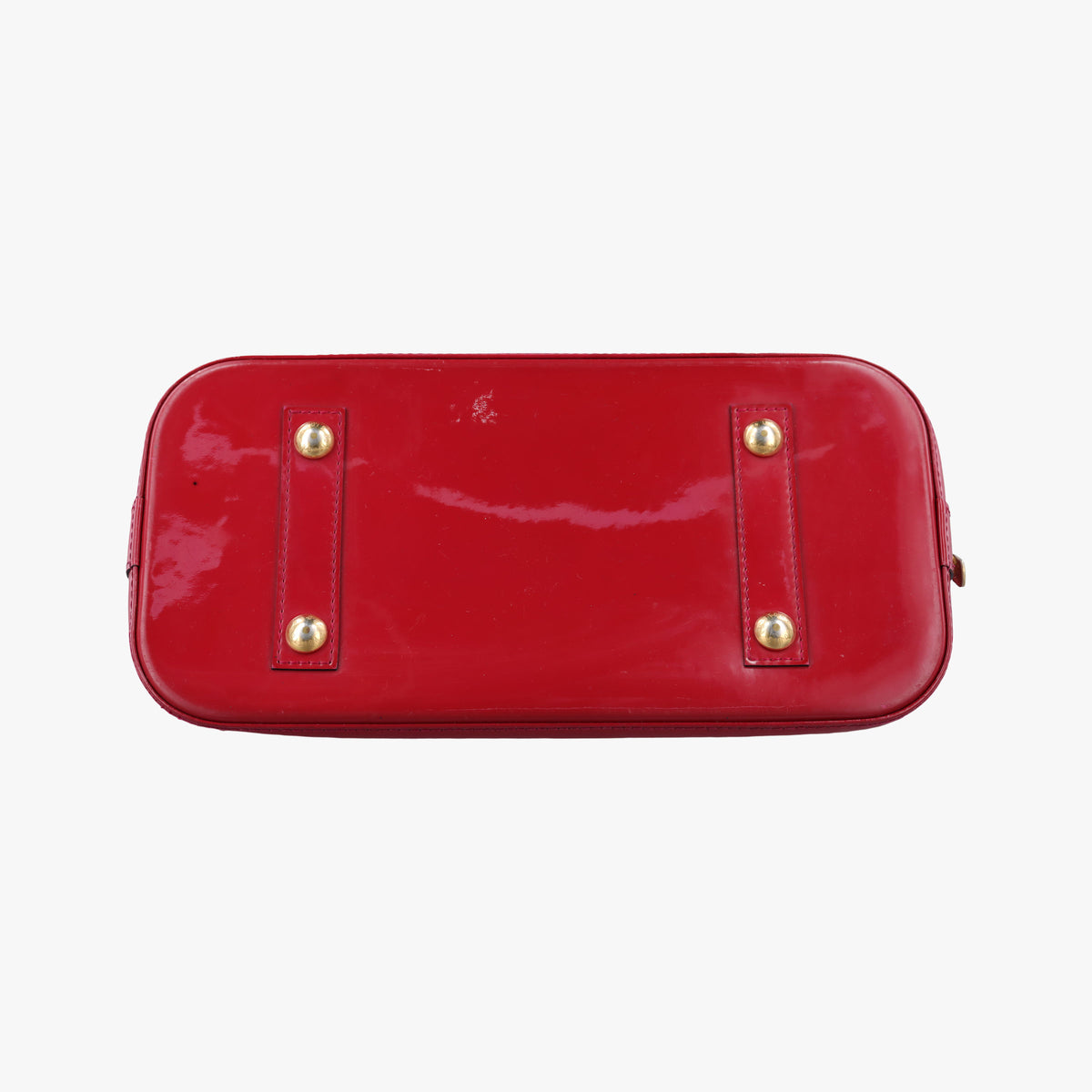 Pre-owned Louis Vuitton Alma PM pomme d'amour Vernis M90096 handbag | stylenewstar