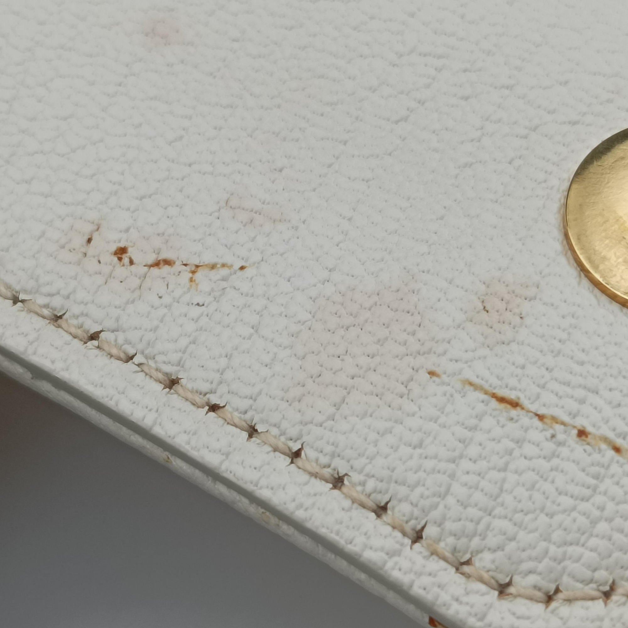 Pre-owned Miu Miu Miu Lady Natural × White Paglia × Madras Goat Leather  shoulderbag | stylenewstar