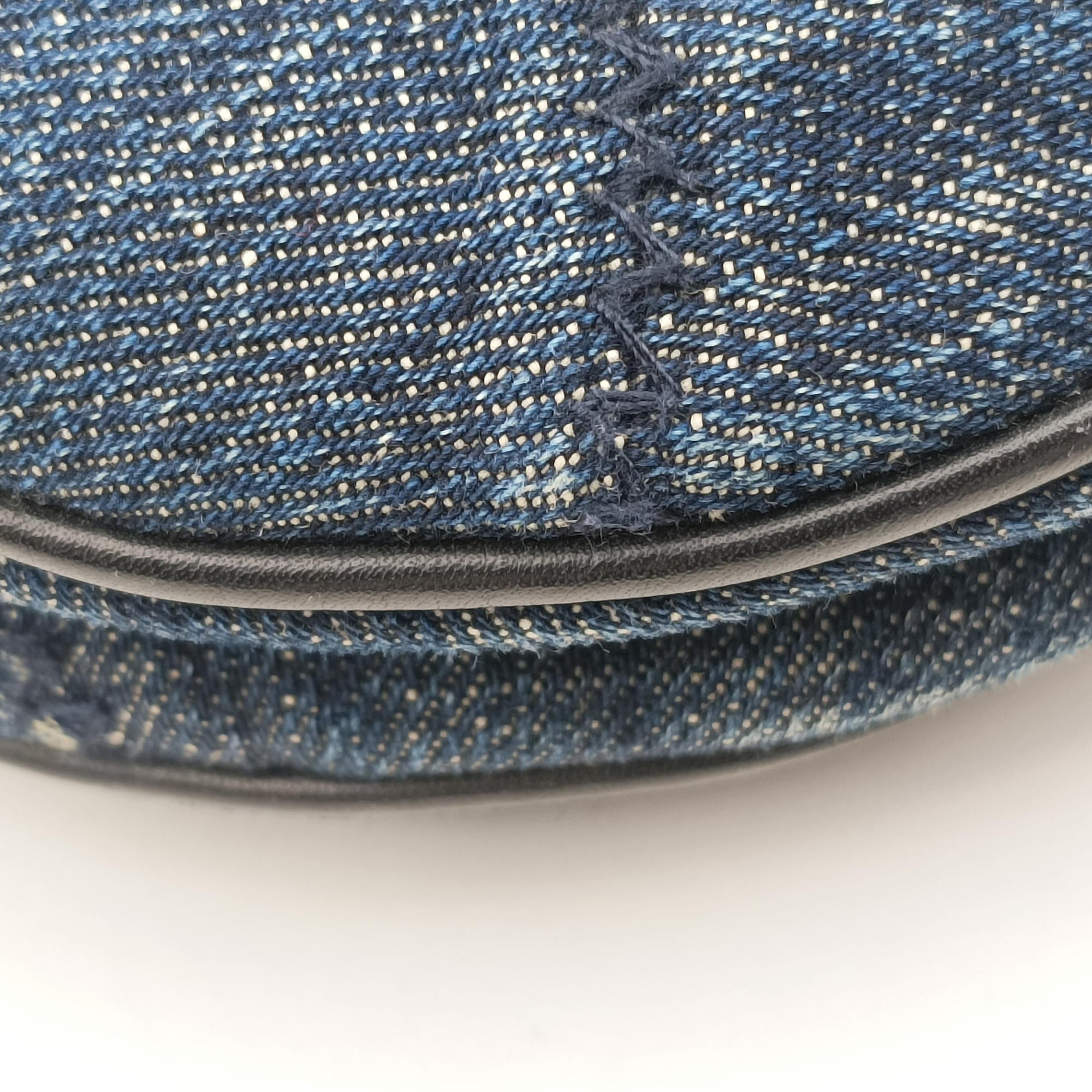 Pre-owned Christian Dior Saddle Blue denim  shoulderbag | stylenewstar