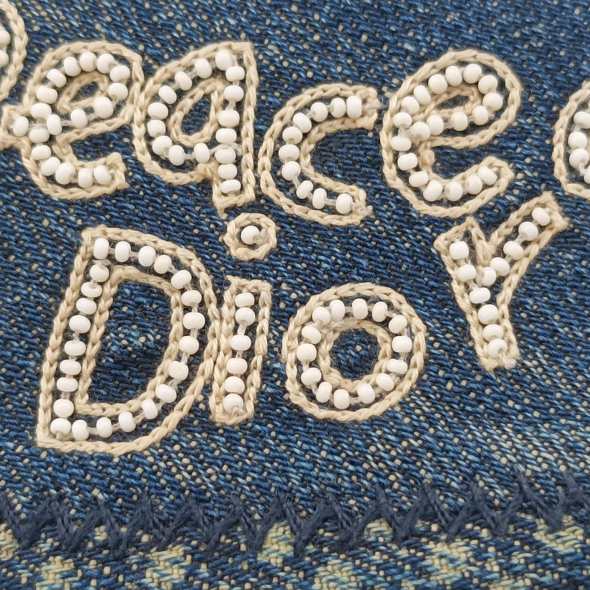 Pre-owned Christian Dior Saddle Blue denim  shoulderbag | stylenewstar