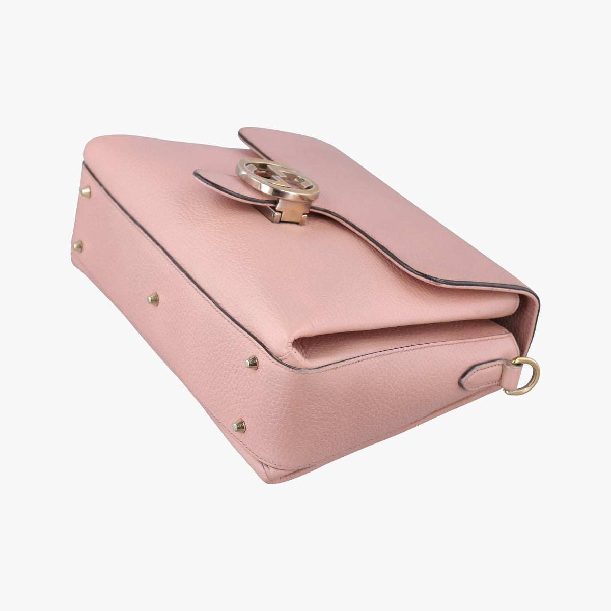 Pre-owned Gucci Interlocking G Pink Leather 510302 shoulderbag | stylenewstar