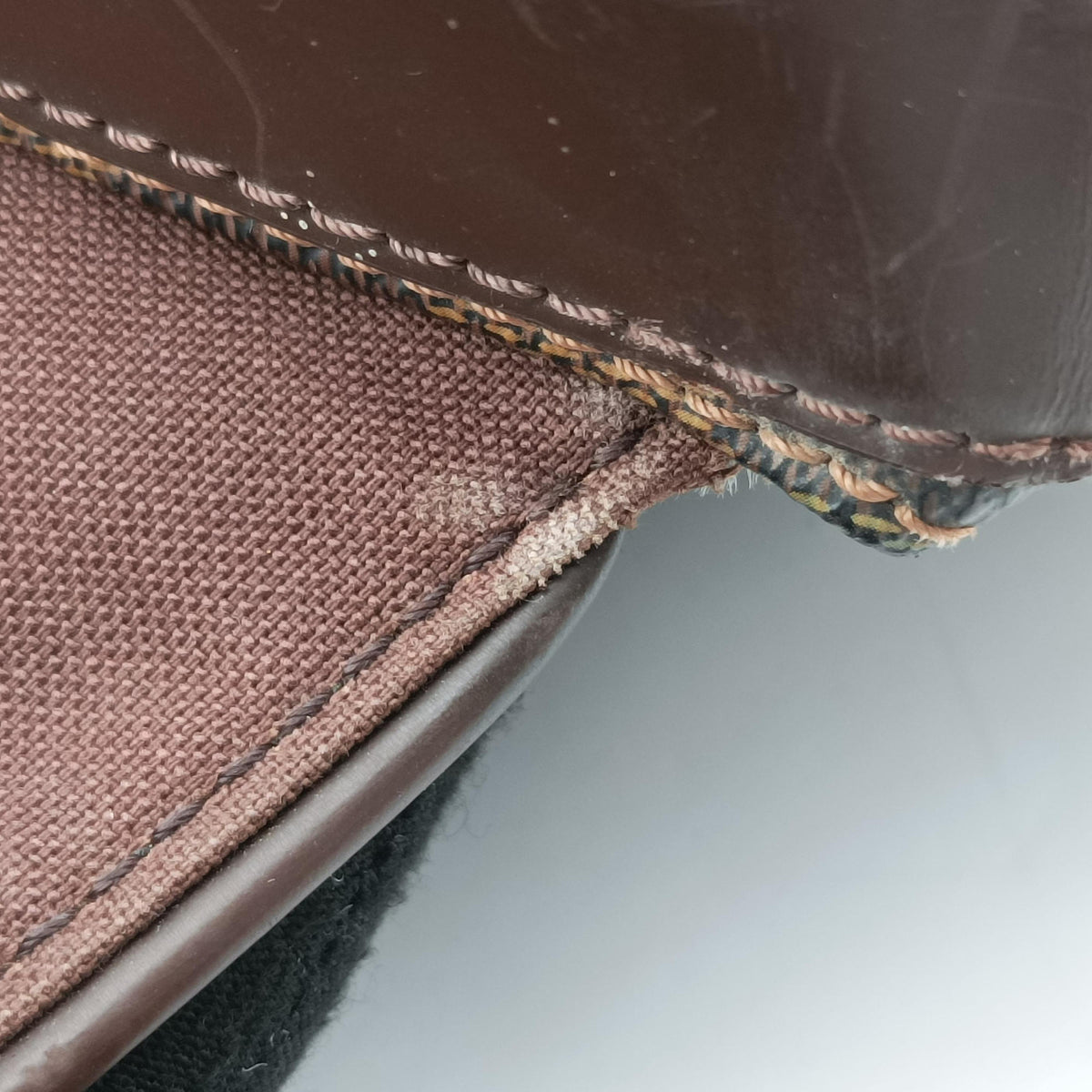 Pre-owned Louis Vuitton SPENCER EBENE Damier　Canvas N58021 shoulderbag | stylenewstar