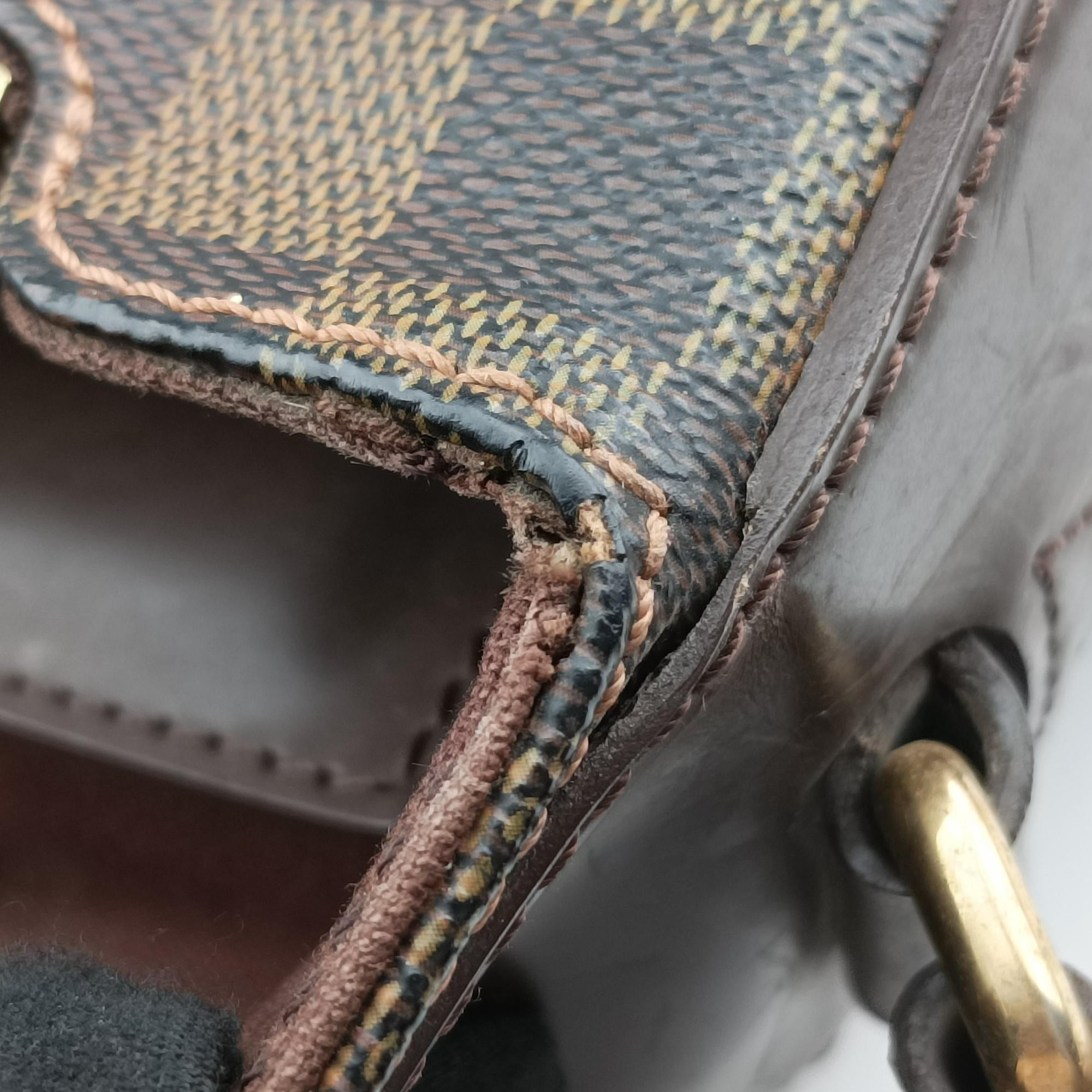 Pre-owned Louis Vuitton SPENCER EBENE Damier　Canvas N58021 shoulderbag | stylenewstar