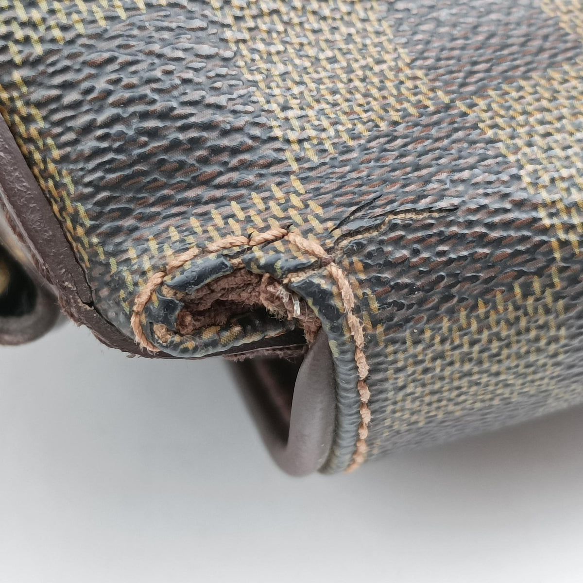 Pre-owned Louis Vuitton SPENCER EBENE Damier　Canvas N58021 shoulderbag | stylenewstar