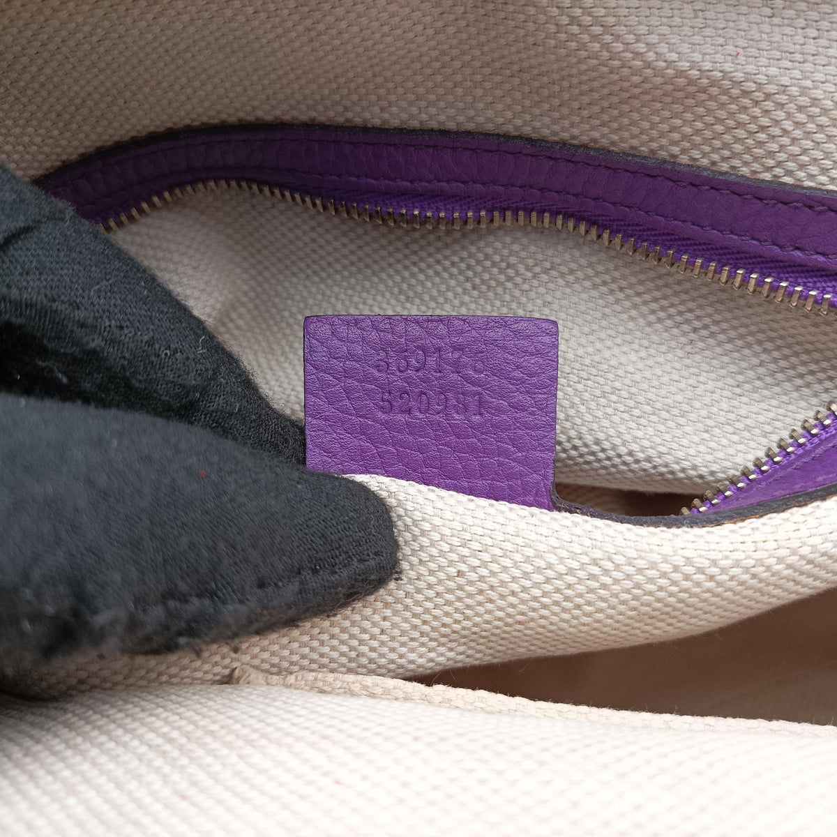 Pre-owned Gucci Soho Purple Leather 369176 shoulderbag | stylenewstar