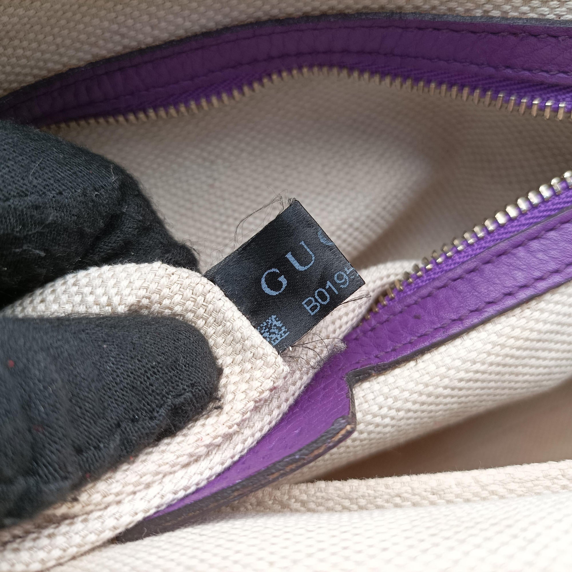 Pre-owned Gucci Soho Purple Leather 369176 shoulderbag | stylenewstar
