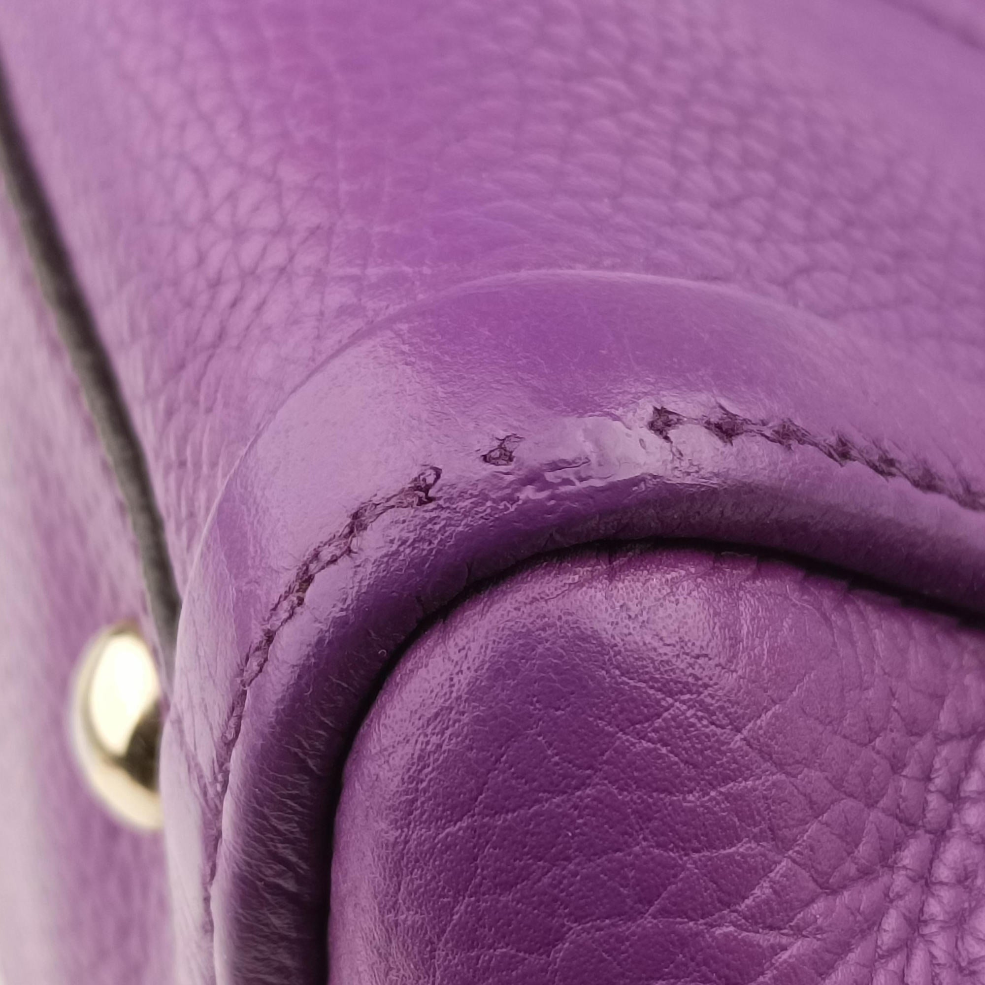 Pre-owned Gucci Soho Purple Leather 369176 shoulderbag | stylenewstar