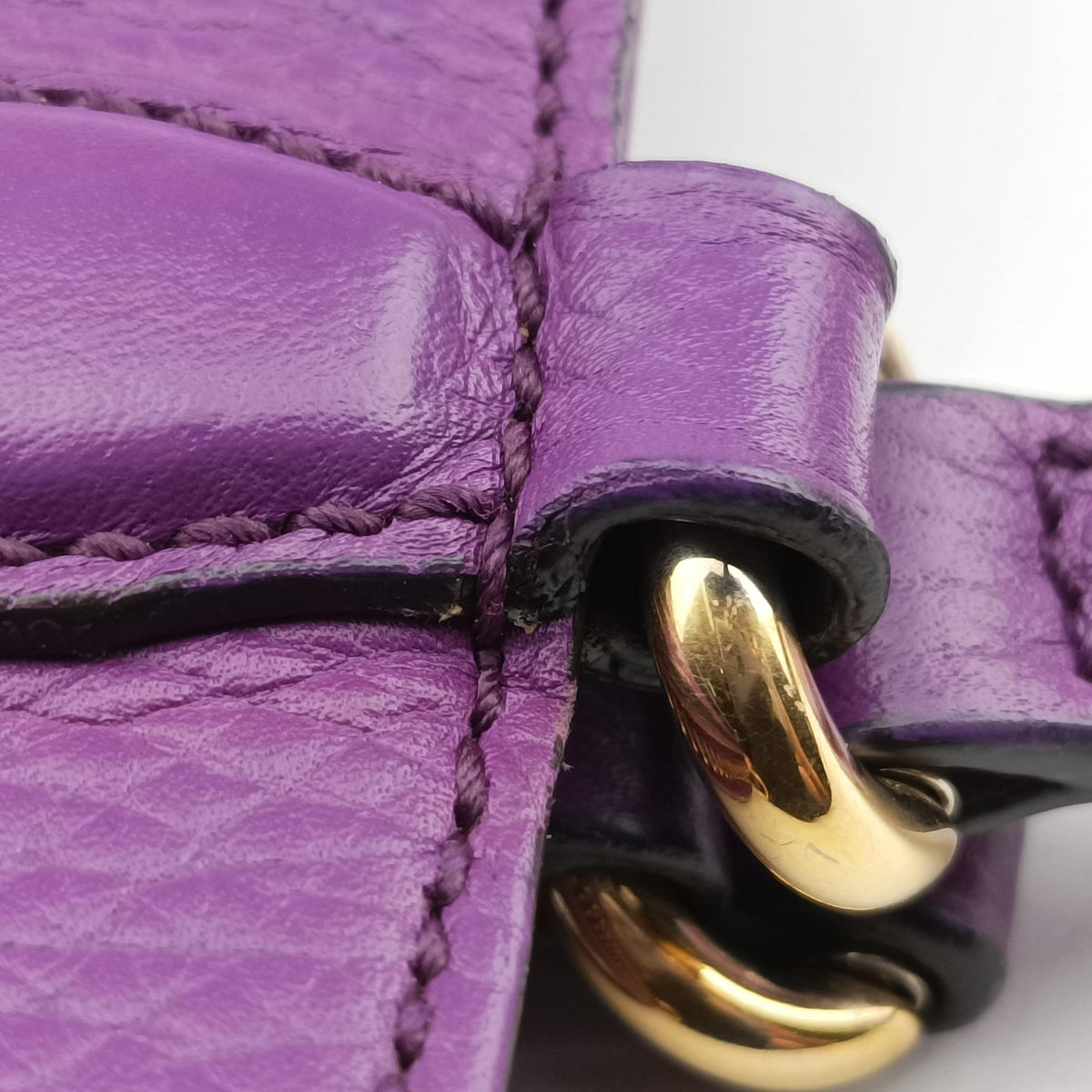 Pre-owned Gucci Soho Purple Leather 369176 shoulderbag | stylenewstar