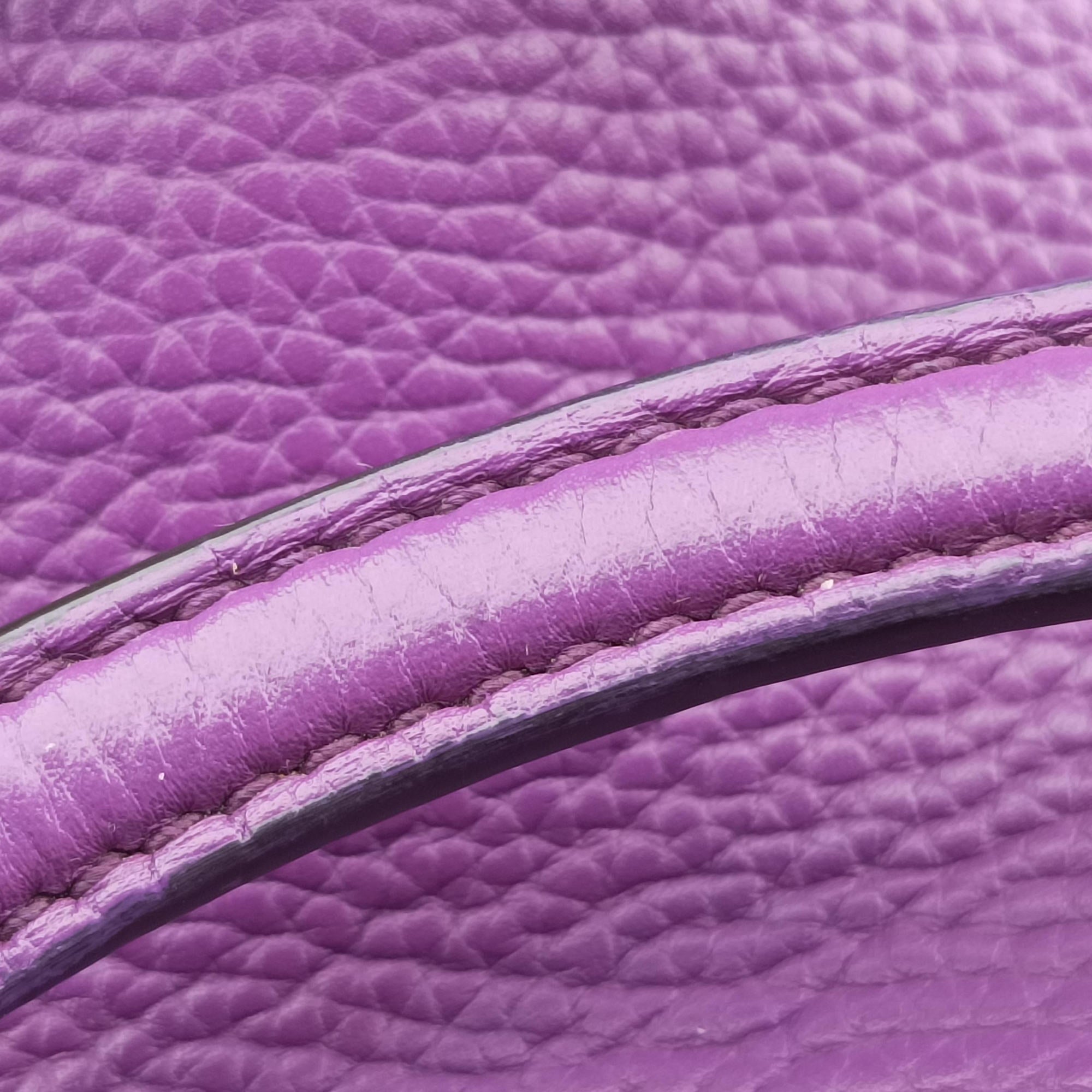 Pre-owned Gucci Soho Purple Leather 369176 shoulderbag | stylenewstar