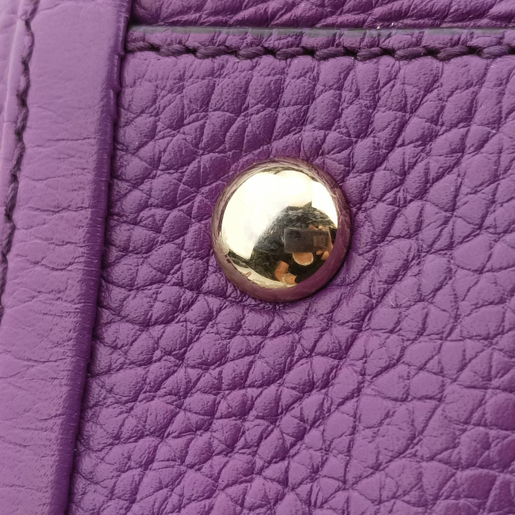 Pre-owned Gucci Soho Purple Leather 369176 shoulderbag | stylenewstar