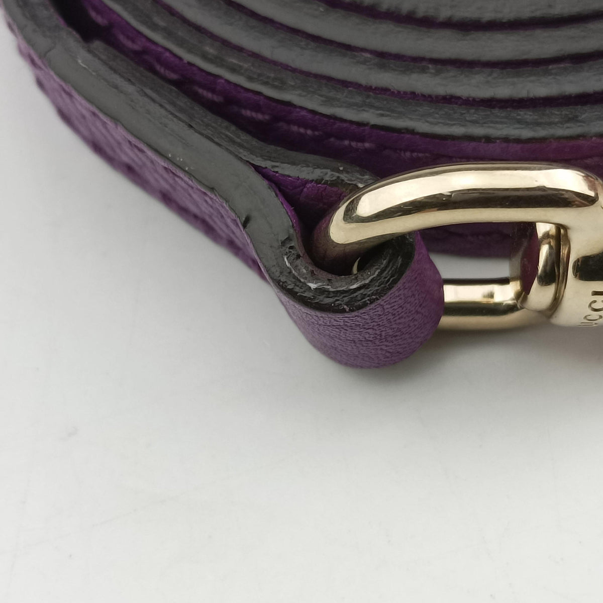Pre-owned Gucci Soho Purple Leather 369176 shoulderbag | stylenewstar