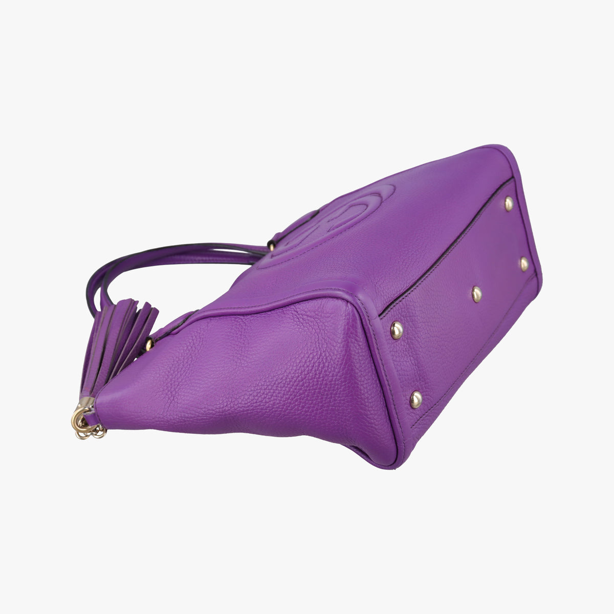 Pre-owned Gucci Soho Purple Leather 369176 shoulderbag | stylenewstar