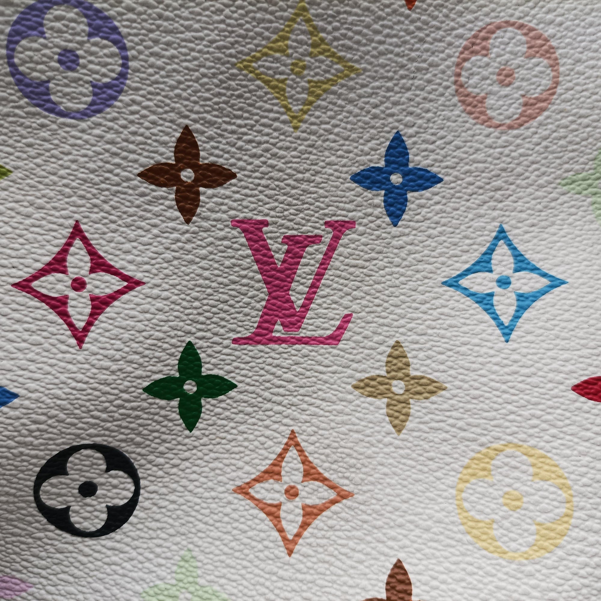 Pre-owned Louis Vuitton Petit NOe white Monogram Multicolor M42229 shoulderbag | stylenewstar