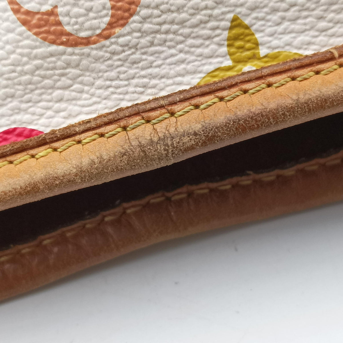 Pre-owned Louis Vuitton Petit NOe white Monogram Multicolor M42229 shoulderbag | stylenewstar
