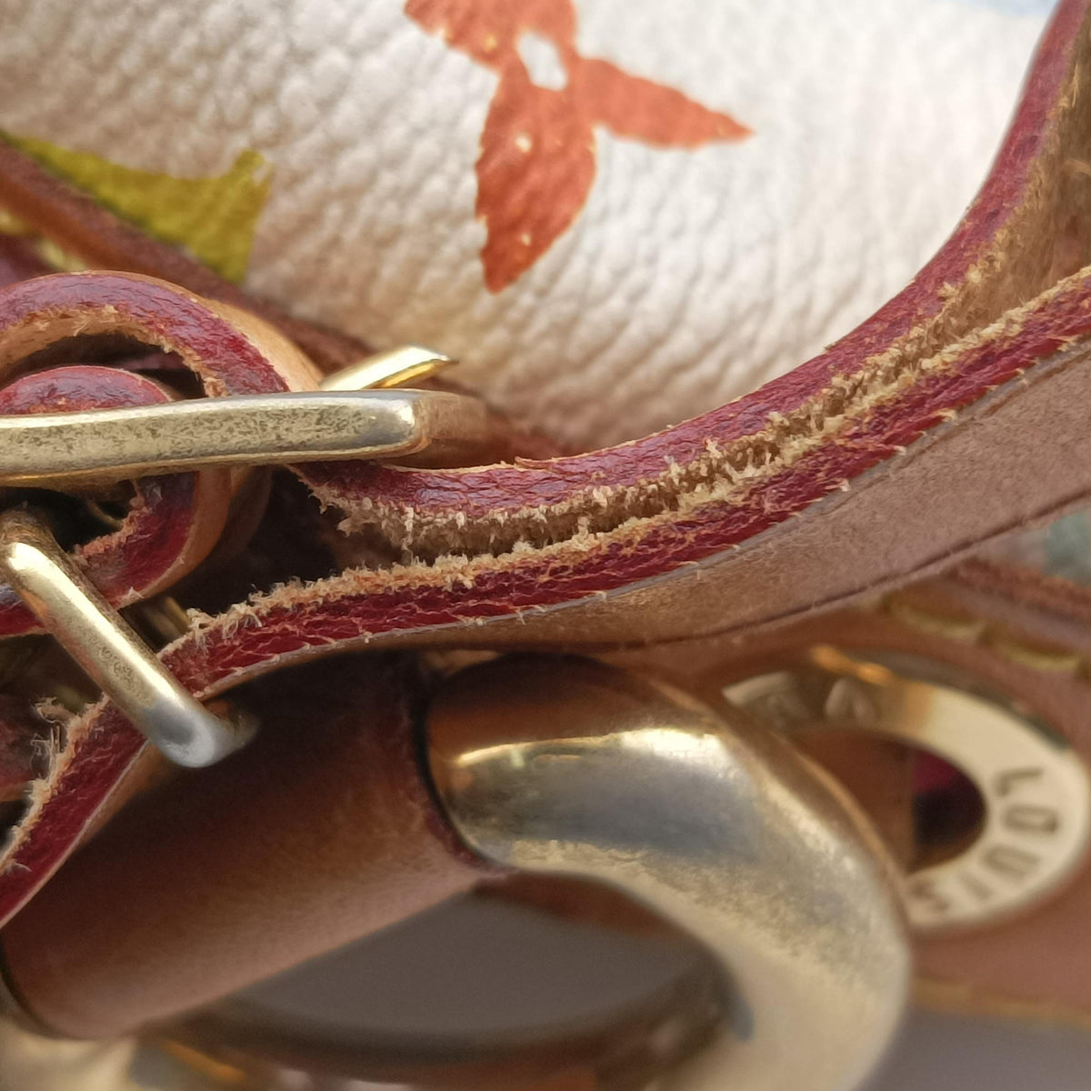 Pre-owned Louis Vuitton Petit NOe white Monogram Multicolor M42229 shoulderbag | stylenewstar