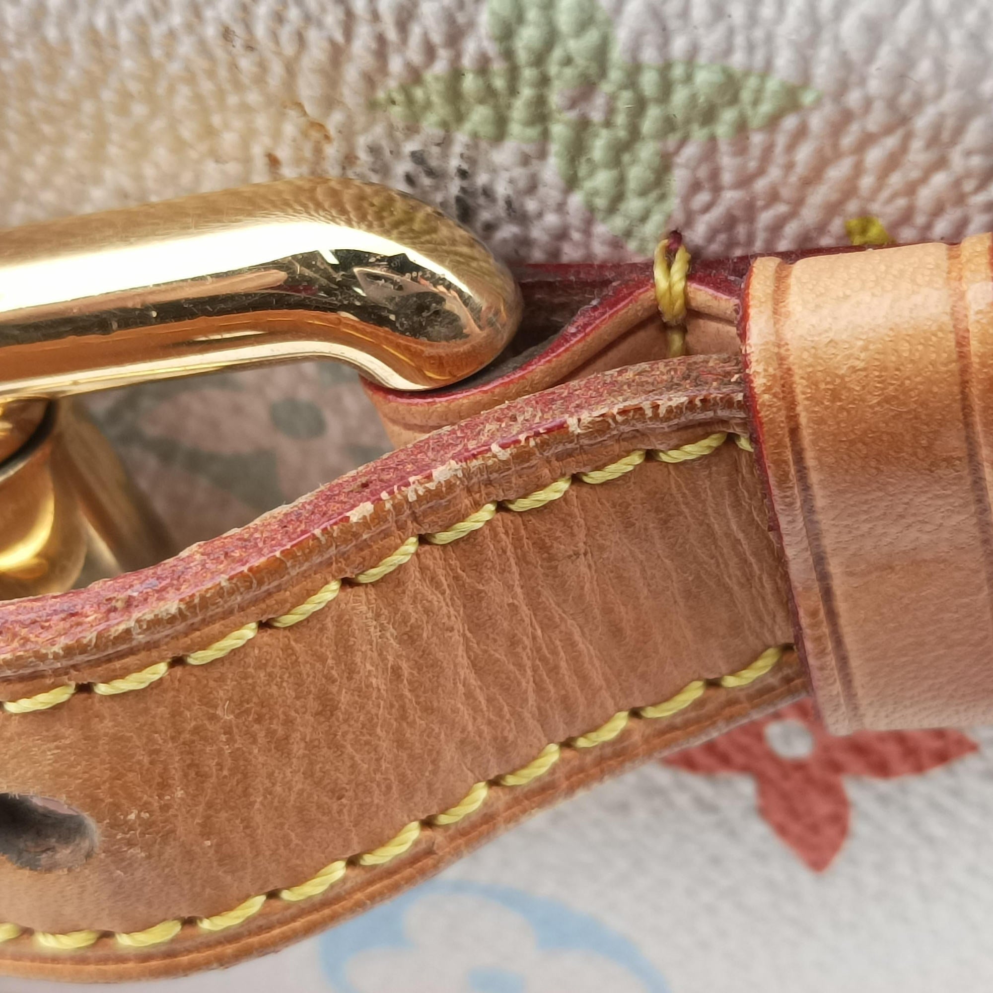 Pre-owned Louis Vuitton Petit NOe white Monogram Multicolor M42229 shoulderbag | stylenewstar