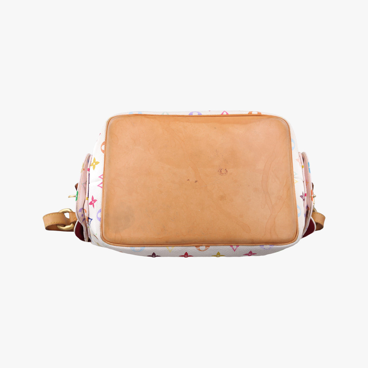 Pre-owned Louis Vuitton Petit NOe white Monogram Multicolor M42229 shoulderbag | stylenewstar