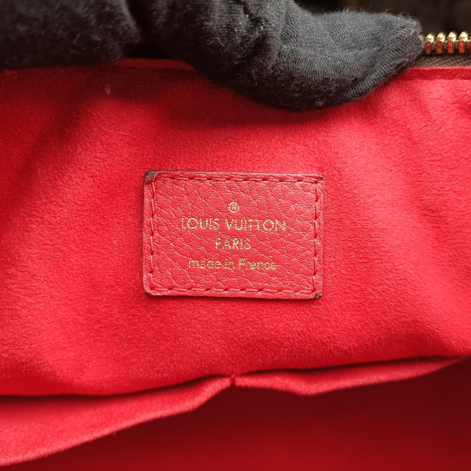 Pre-owned Louis Vuitton RETIRO PM brown×COQUELICOT Monogram Canvas×calf leather M50057 shoulderbag | stylenewstar