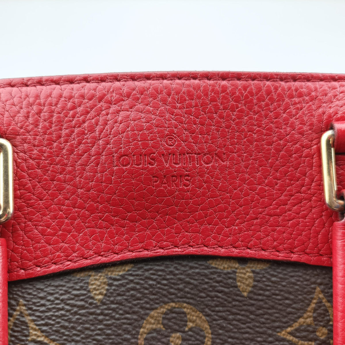 Pre-owned Louis Vuitton RETIRO PM brown×COQUELICOT Monogram Canvas×calf leather M50057 shoulderbag | stylenewstar