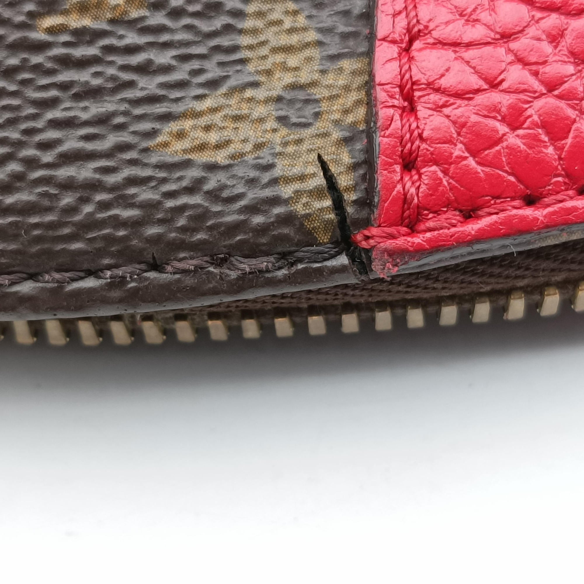 Pre-owned Louis Vuitton RETIRO PM brown×COQUELICOT Monogram Canvas×calf leather M50057 shoulderbag | stylenewstar