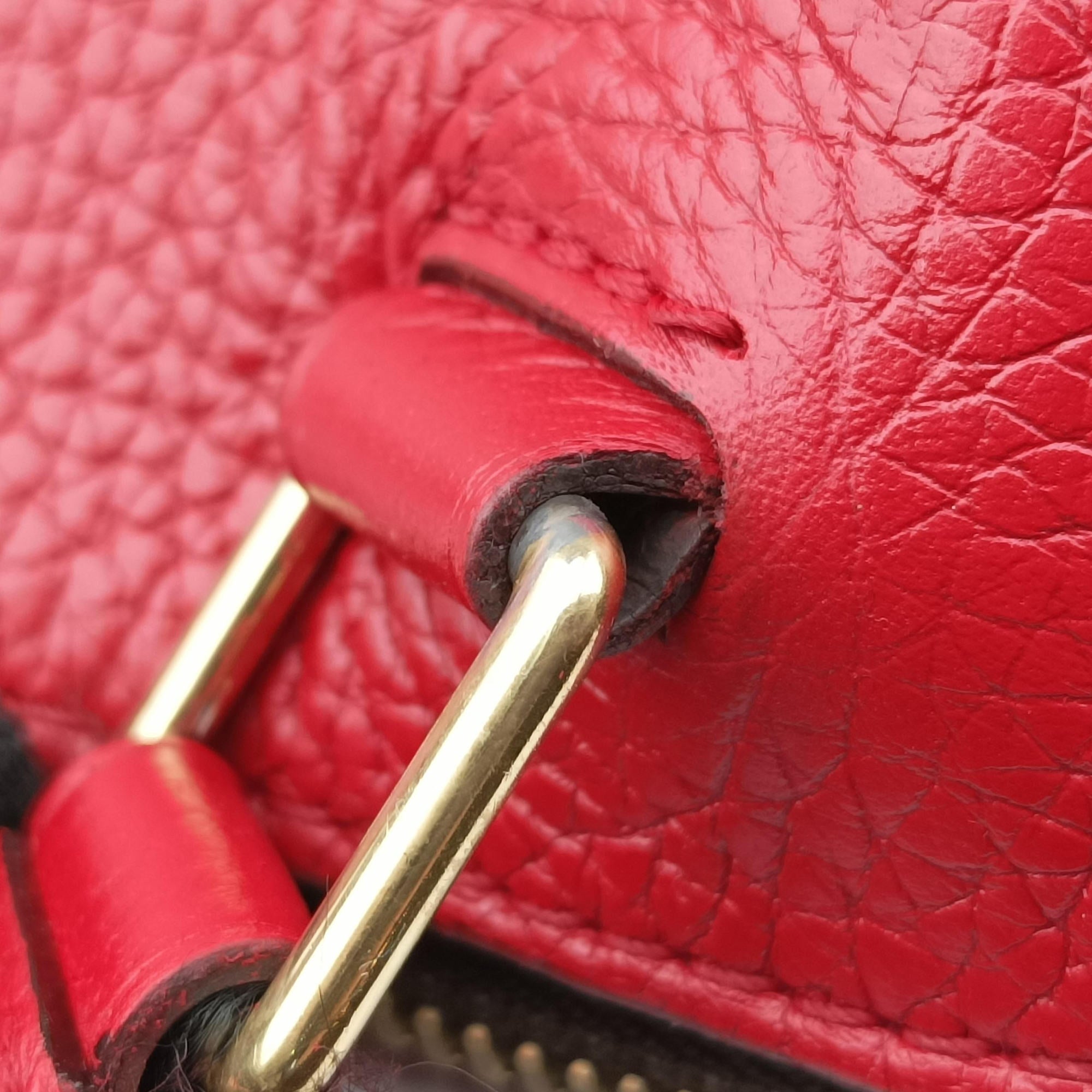 Pre-owned Louis Vuitton RETIRO PM brown×COQUELICOT Monogram Canvas×calf leather M50057 shoulderbag | stylenewstar
