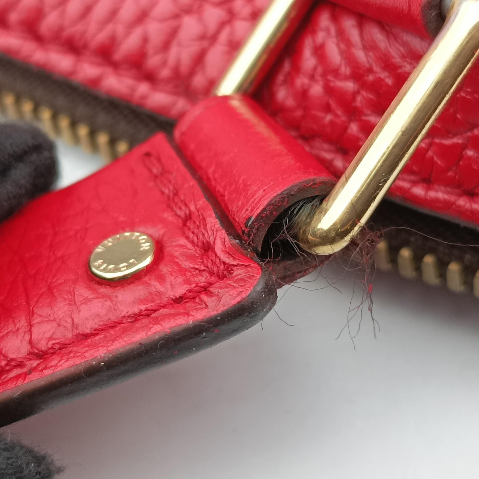 Pre-owned Louis Vuitton RETIRO PM brown×COQUELICOT Monogram Canvas×calf leather M50057 shoulderbag | stylenewstar