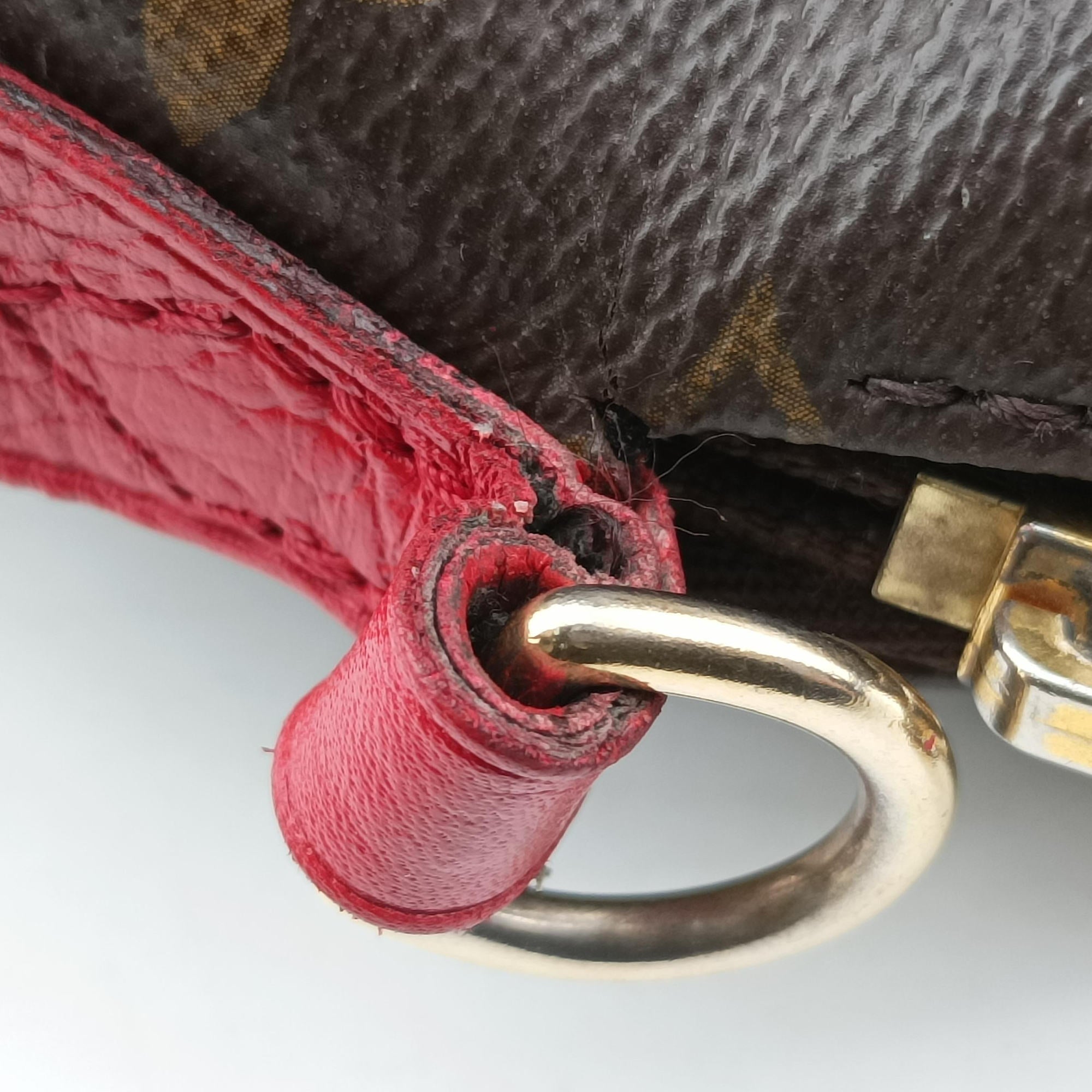 Pre-owned Louis Vuitton RETIRO PM brown×COQUELICOT Monogram Canvas×calf leather M50057 shoulderbag | stylenewstar