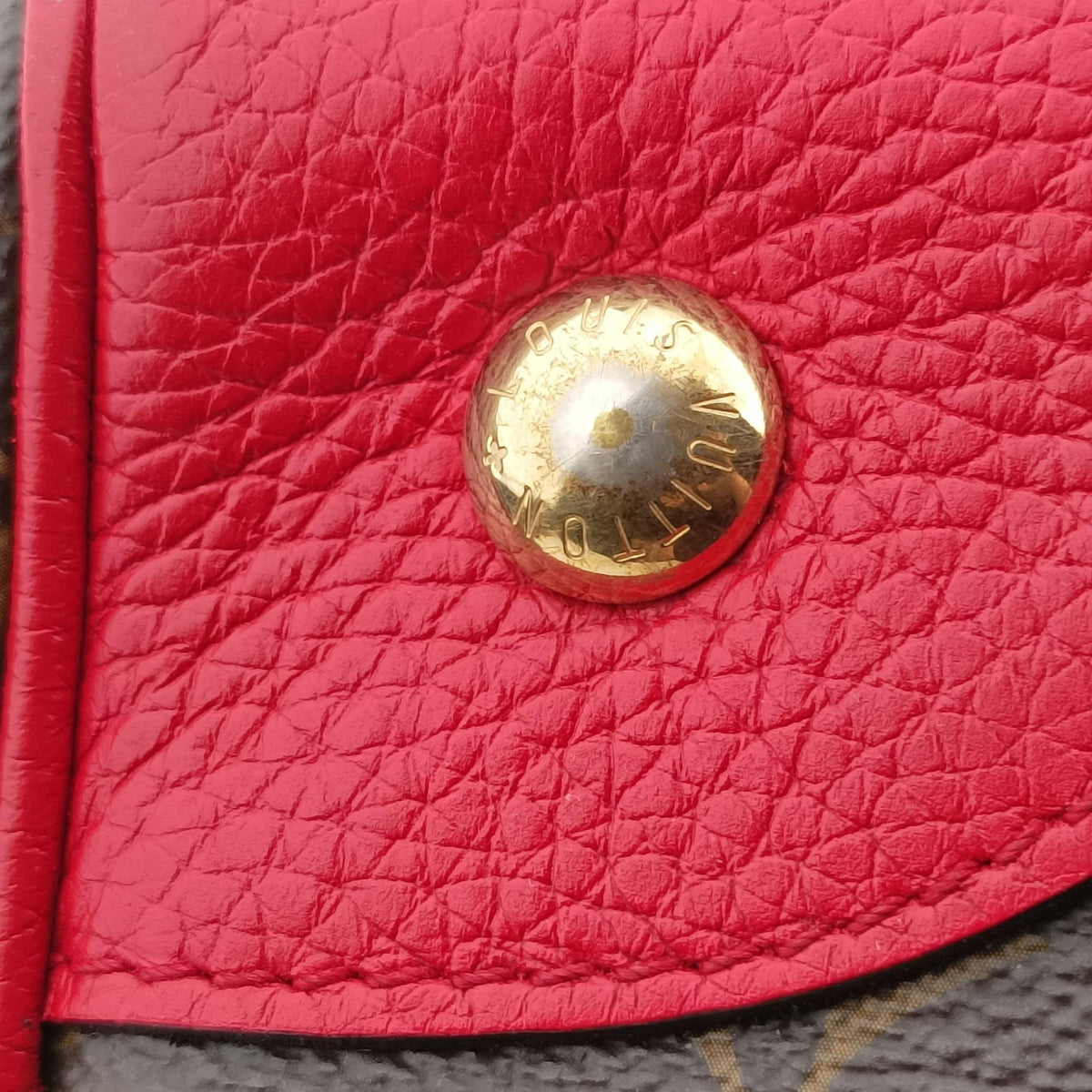 Pre-owned Louis Vuitton RETIRO PM brown×COQUELICOT Monogram Canvas×calf leather M50057 shoulderbag | stylenewstar