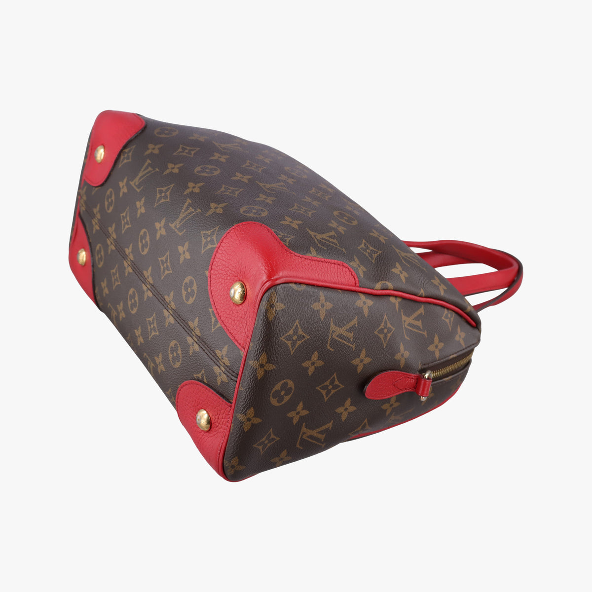 Pre-owned Louis Vuitton RETIRO PM brown×COQUELICOT Monogram Canvas×calf leather M50057 shoulderbag | stylenewstar