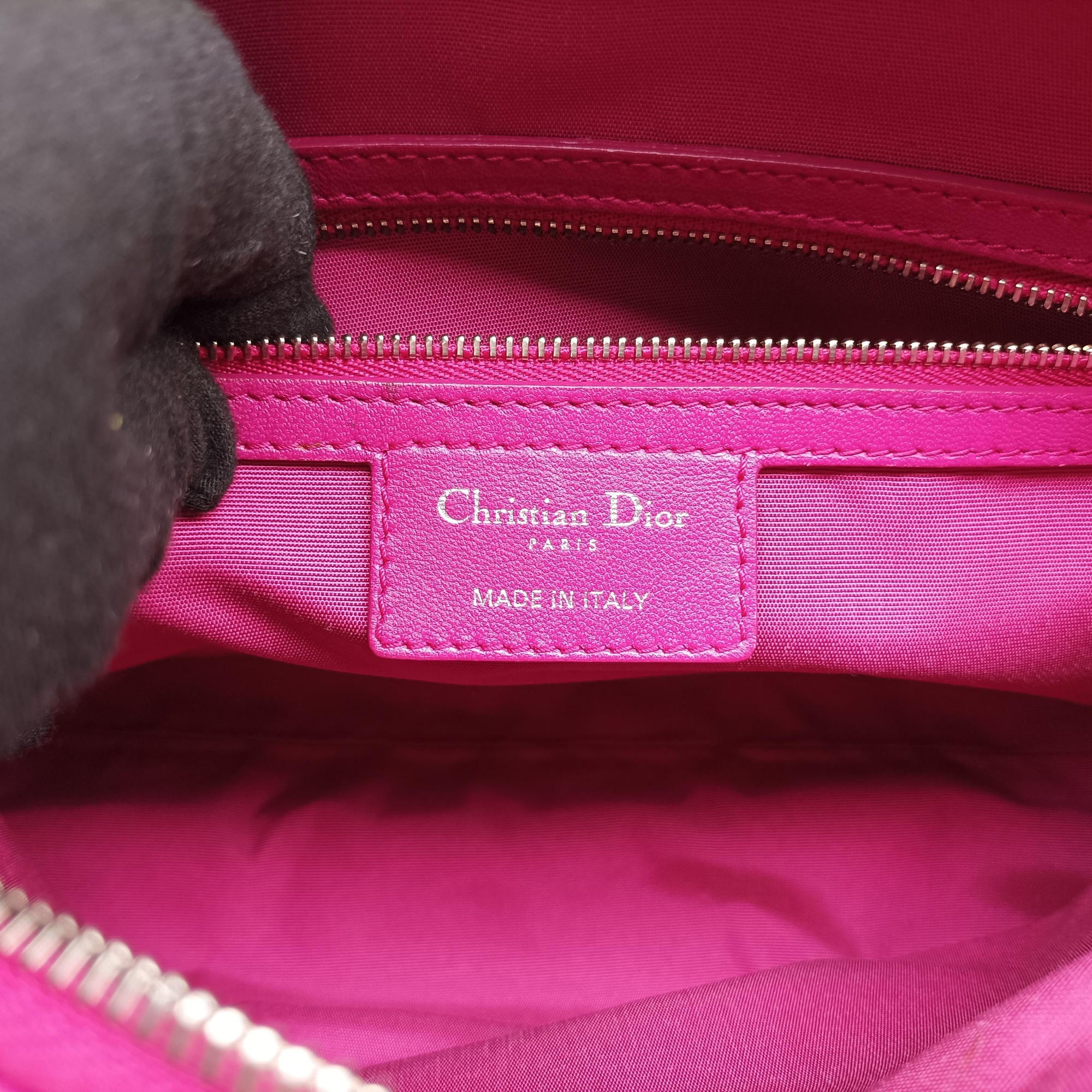 Pre-owned Christian Dior Cannage Dior Soft Shopping Purple lambskin  shoulderbag | stylenewstar