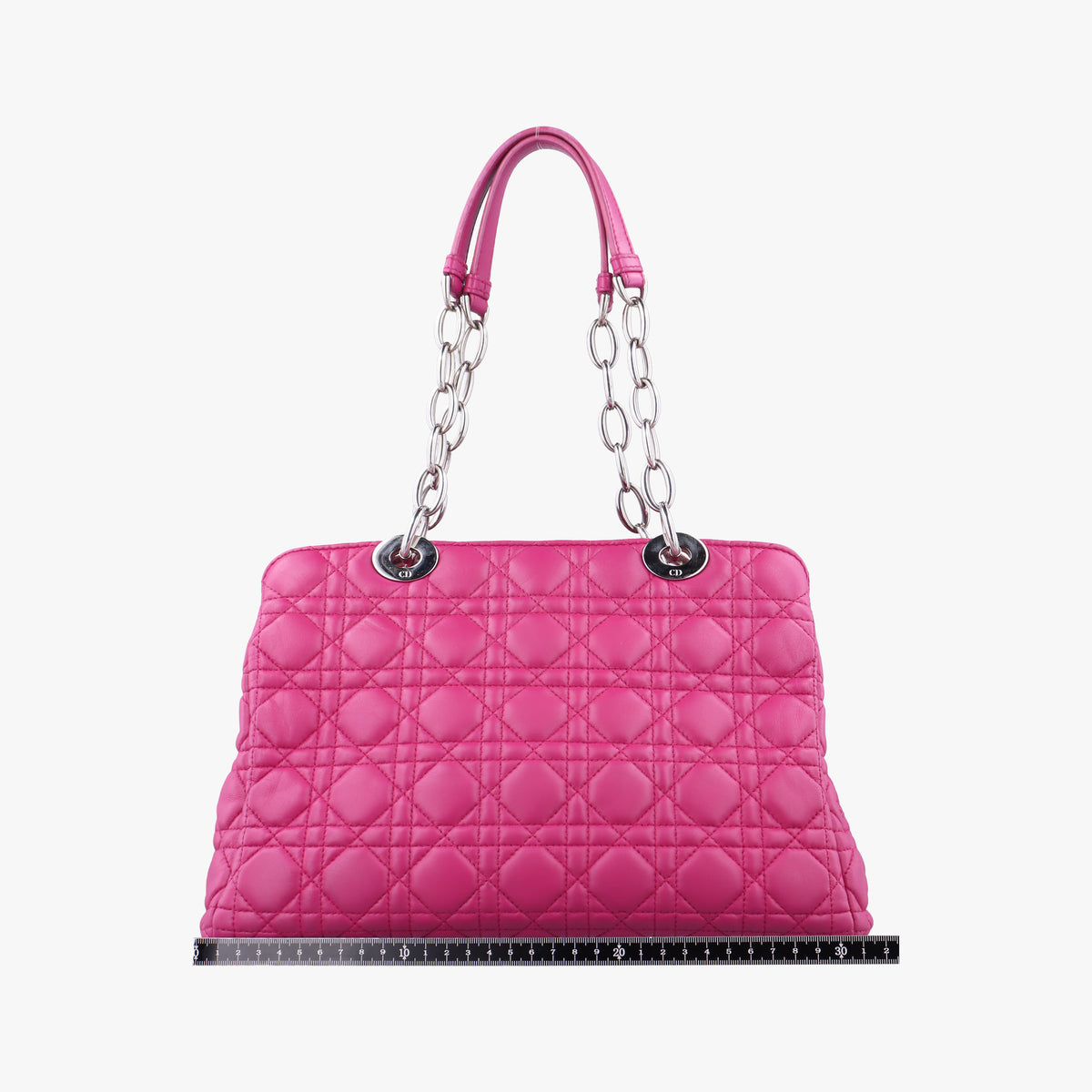 Pre-owned Christian Dior Cannage Dior Soft Shopping Purple lambskin  shoulderbag | stylenewstar