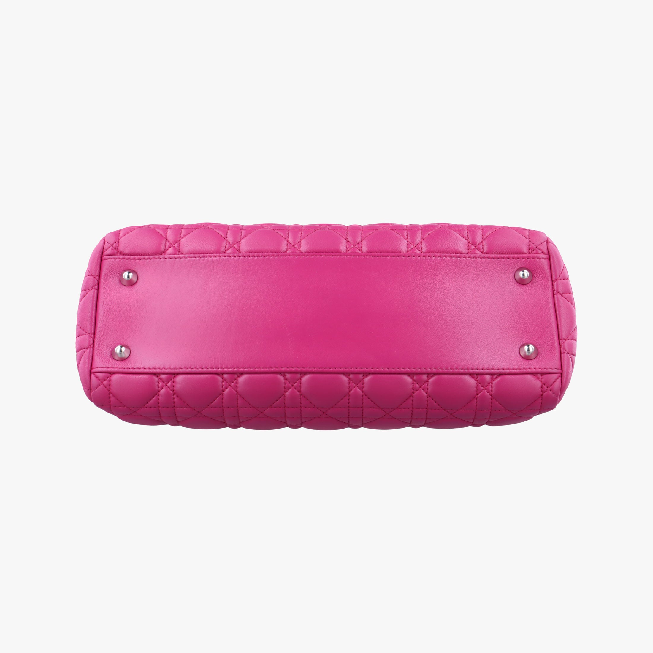 Pre-owned Christian Dior Cannage Dior Soft Shopping Purple lambskin  shoulderbag | stylenewstar