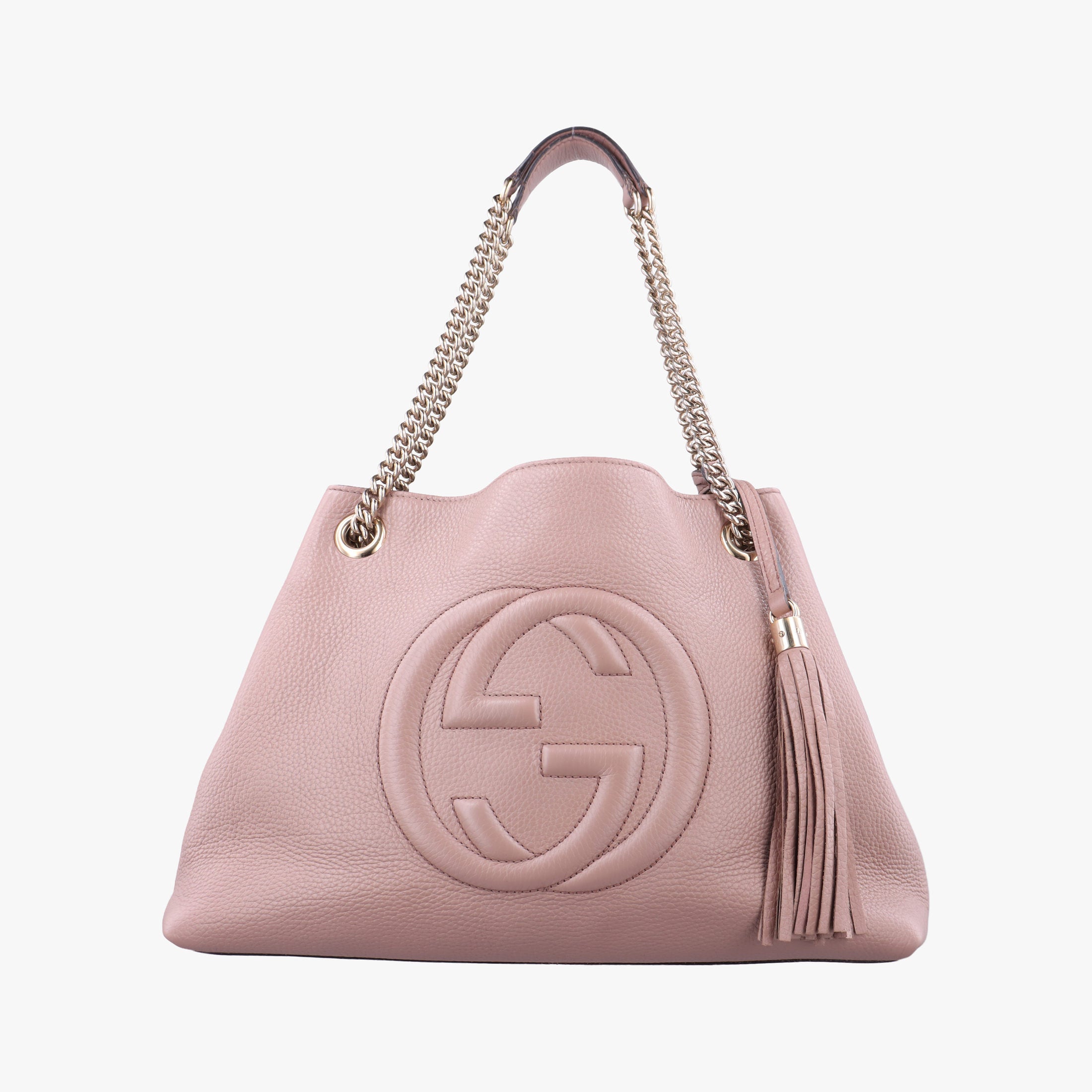 Pre-owned Gucci Soho Pink Leather 308982 shoulderbag | stylenewstar