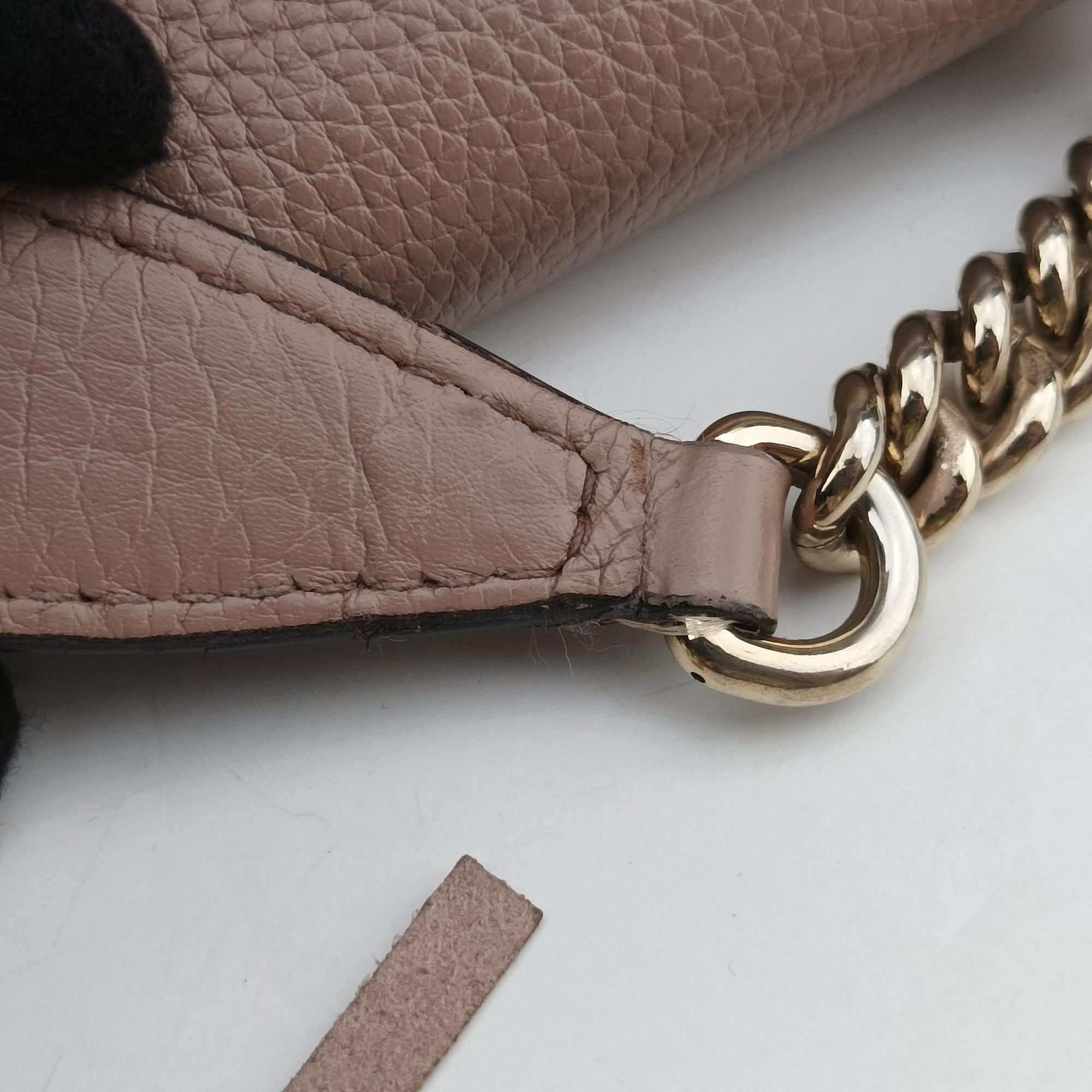 Pre-owned Gucci Soho Pink Leather 308982 shoulderbag | stylenewstar