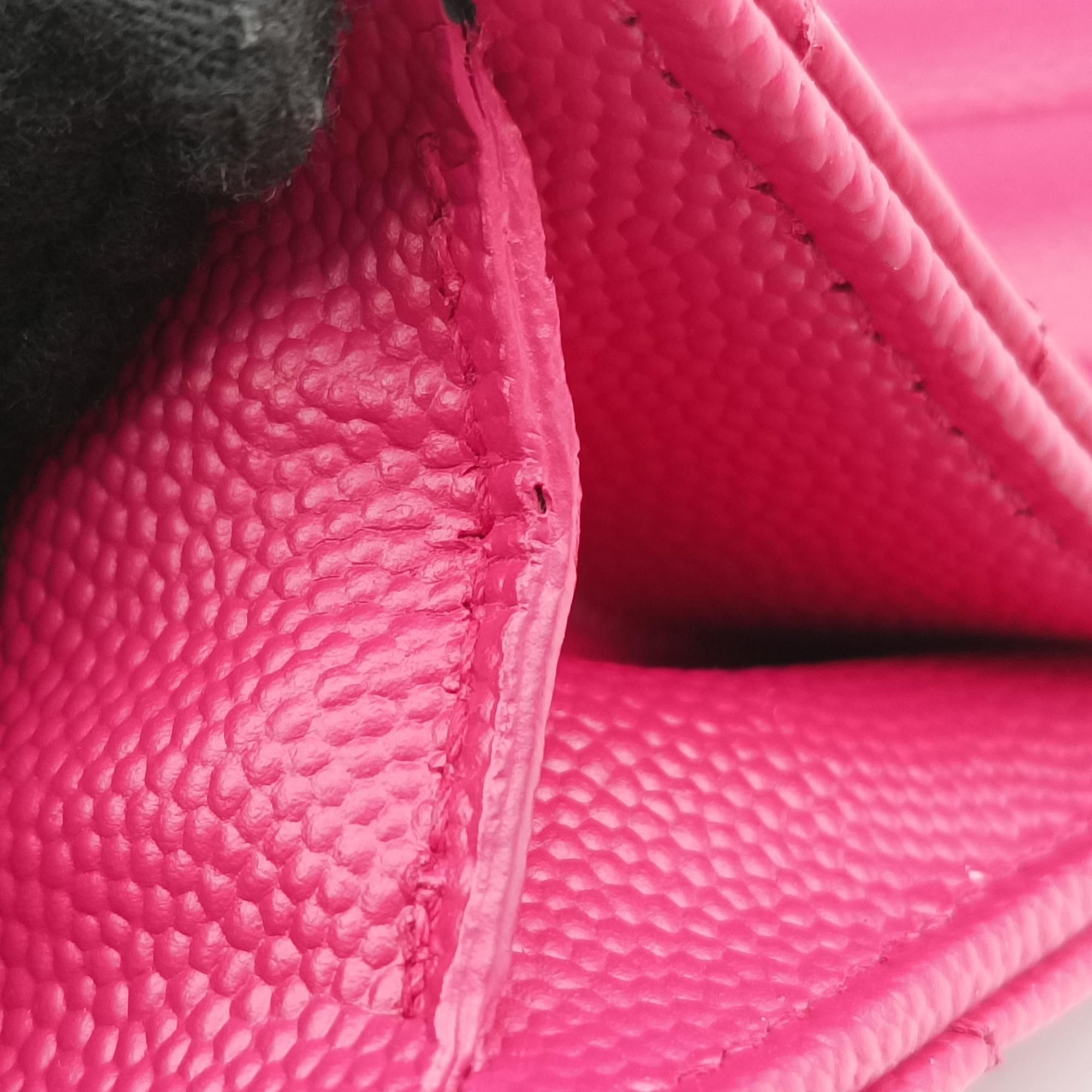 Pre-owned Yves Saint Laurent Monogram Pink Leather 393953 shoulderbag | stylenewstar